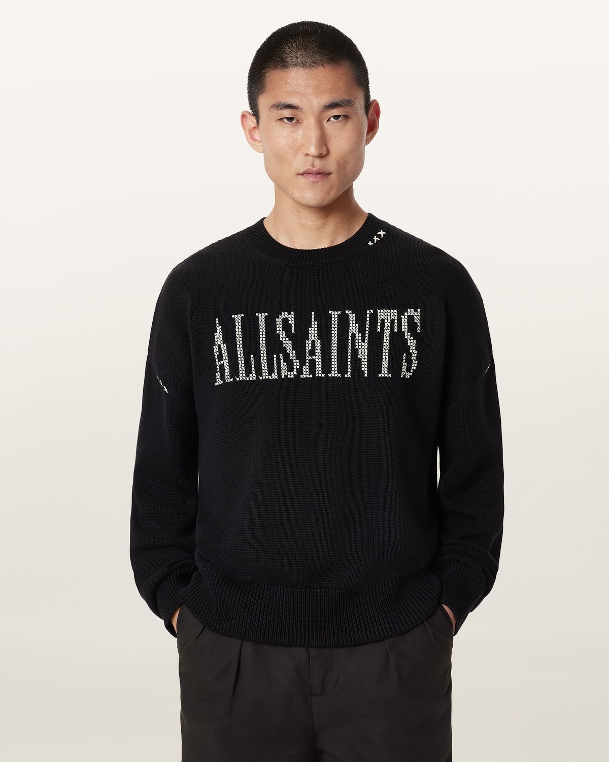 올세인츠(ALLSAINTS) 크로스드 크루 M048KE-5