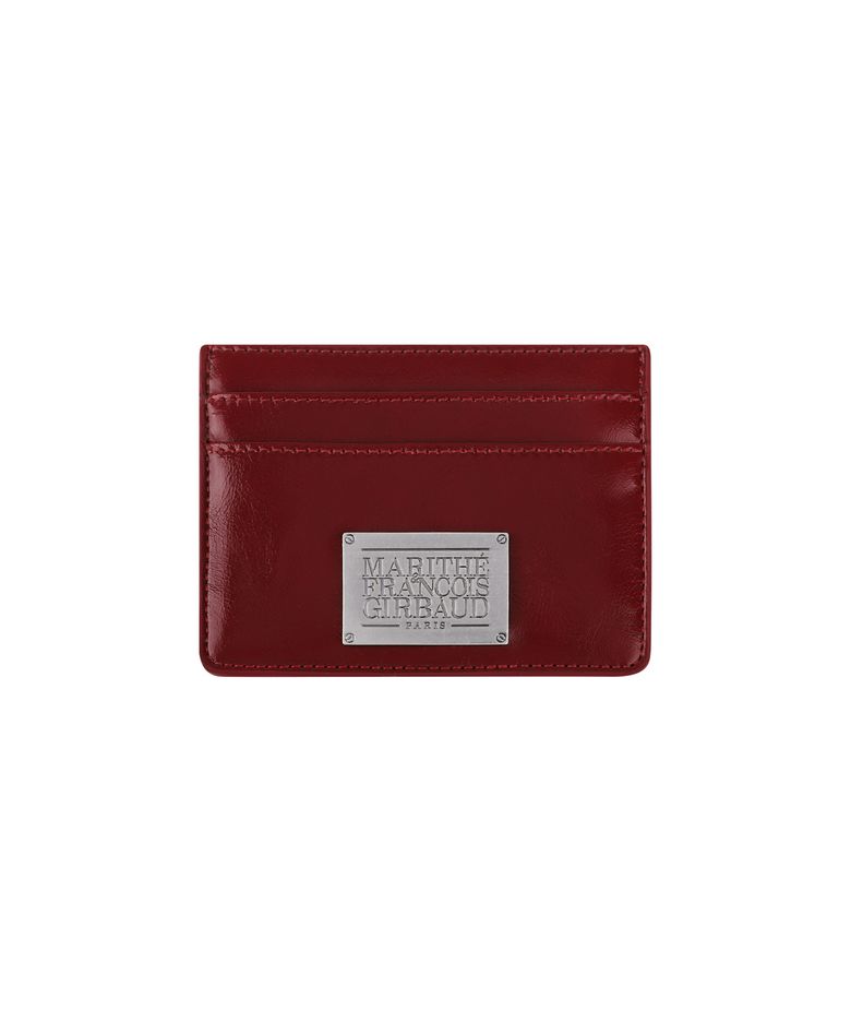 CLASSIC LOGO CARD WALLET red
