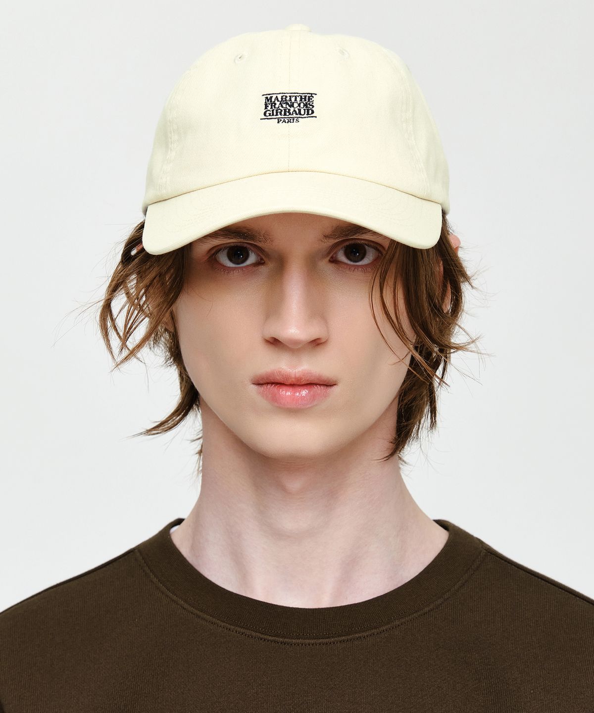 마리떼 프랑소와 저버(MARITHÉ + FRANҪOIS GIRBAUD) MICRO CLASSIC LOGO CAP cream