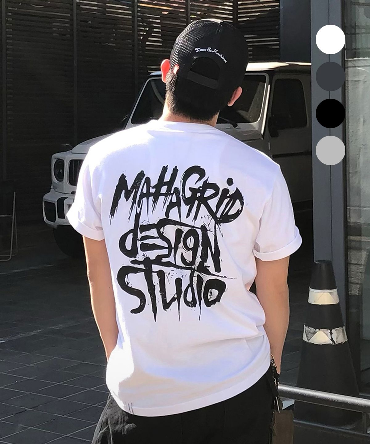 마하그리드(MAHAGRID) SLASH LOGO TEE_4colors