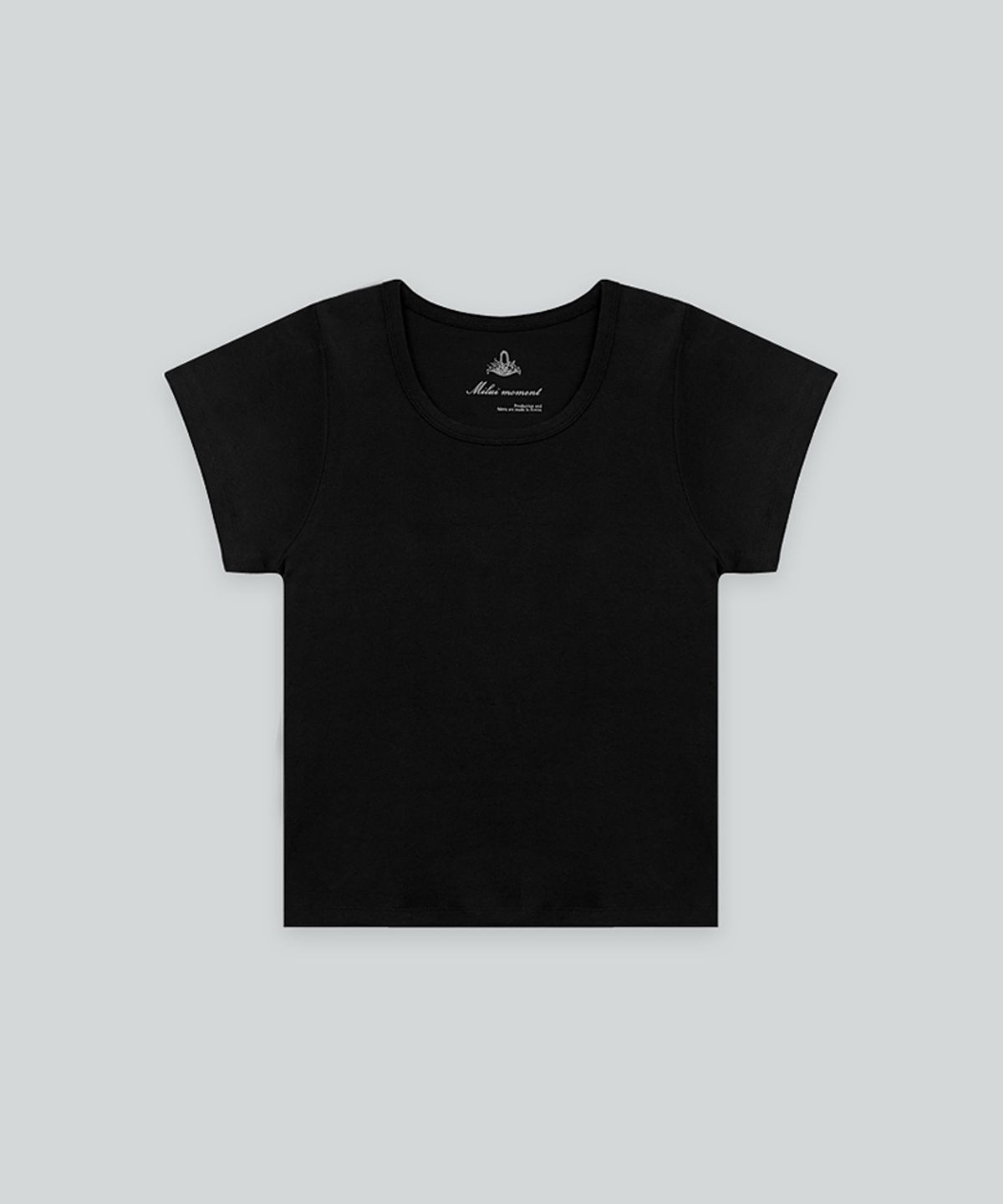 더밀루이(THEMILUI) Penny U-neck T-shirt (Black)