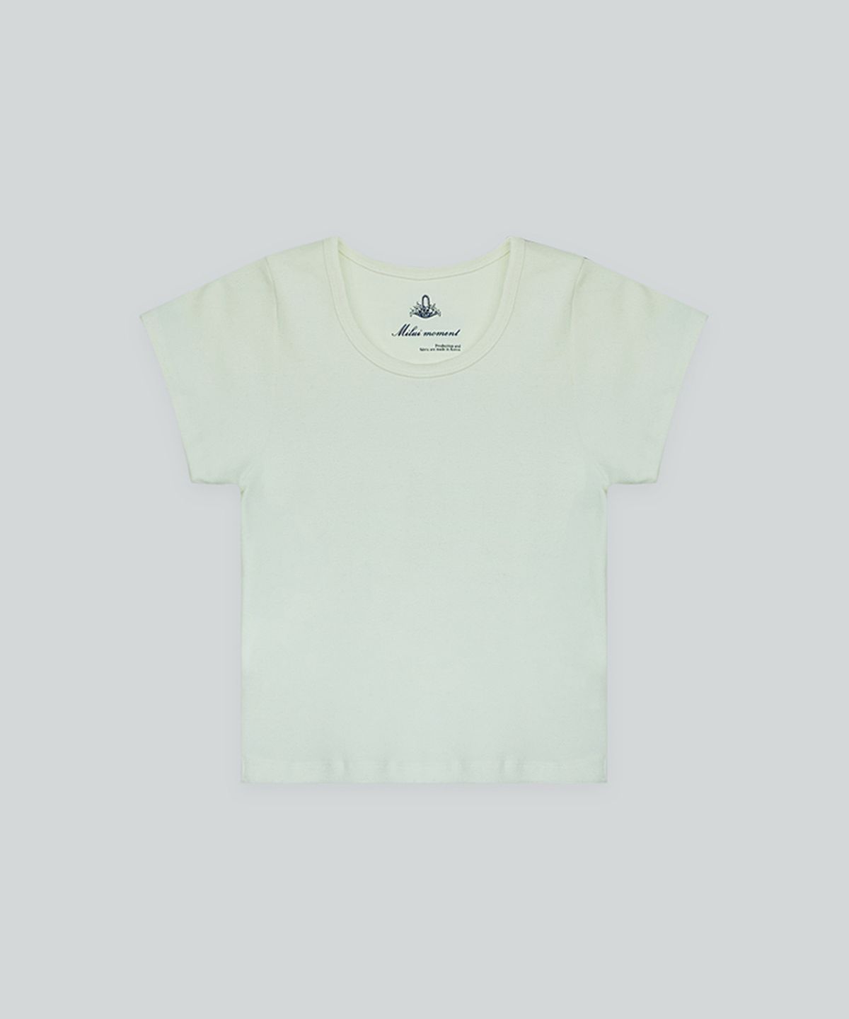 더밀루이(THEMILUI) Penny U-neck T-shirt (Cream)