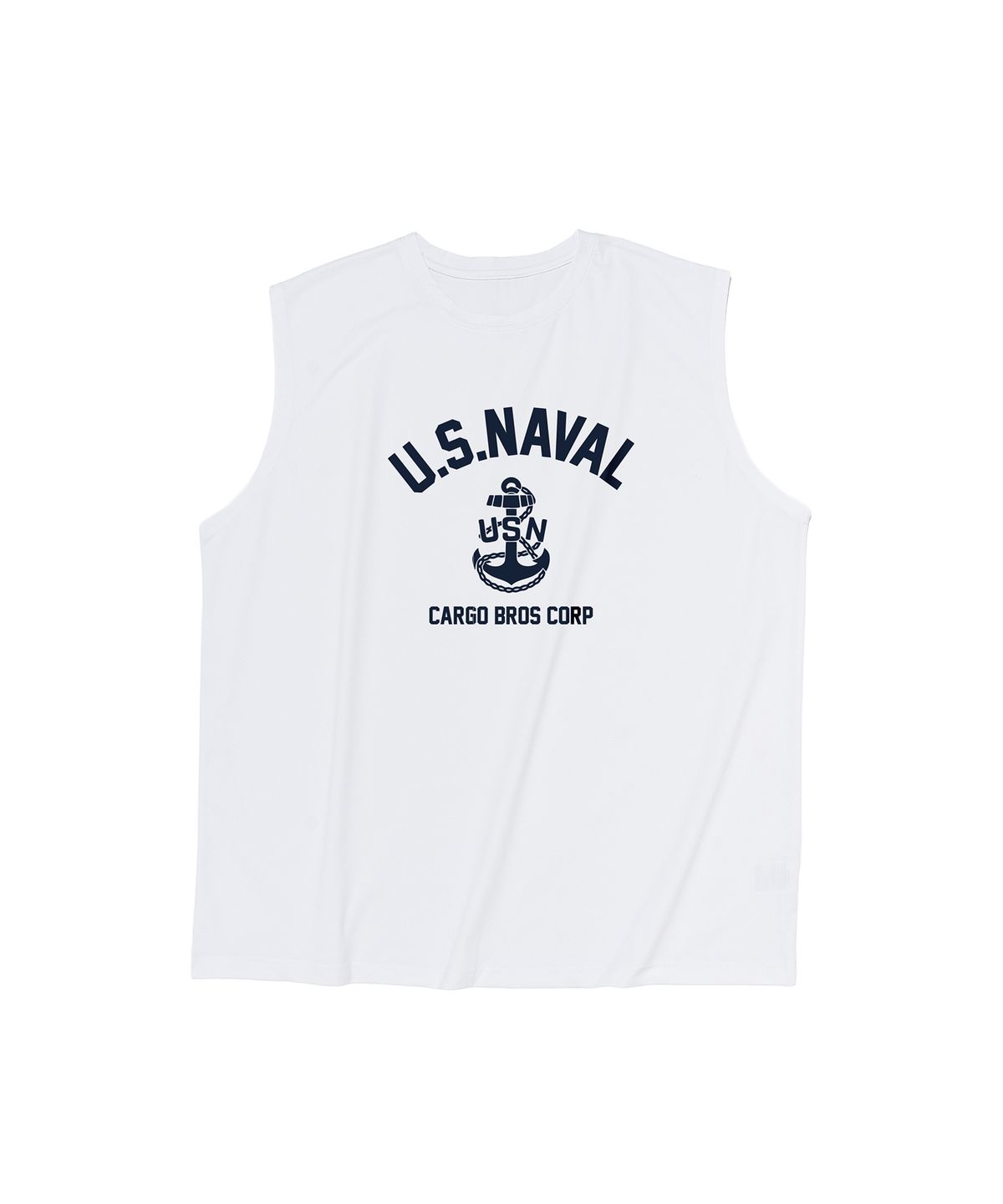 카고브로스(CARGOBROS) USN 마린 드라이핏 슬리브리스 (화이트)
