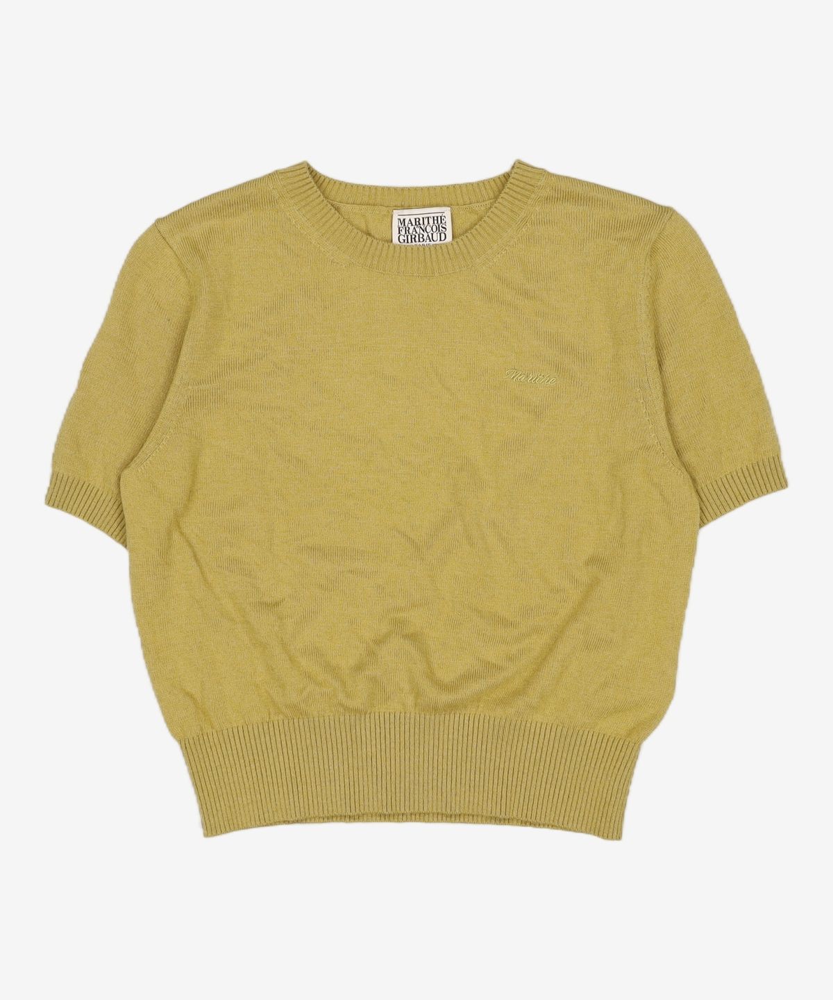 마리떼 프랑소와 저버(MARITHÉ + FRANҪOIS GIRBAUD) W HALF KNIT ROUND NECK CARDIGAN SET UP olive M