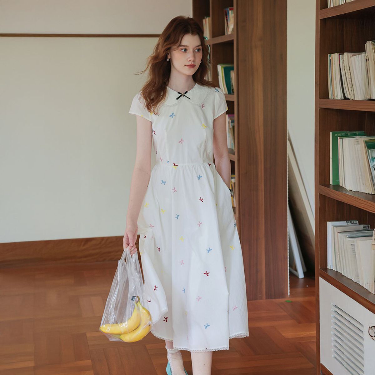 쎄무아듀(CEST MOIDEW) Cest_Romantic ribbon embroidery dress