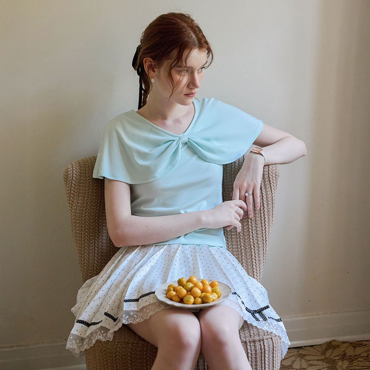 쎄무아듀(CEST MOIDEW) Cest_Elegant draped blouse