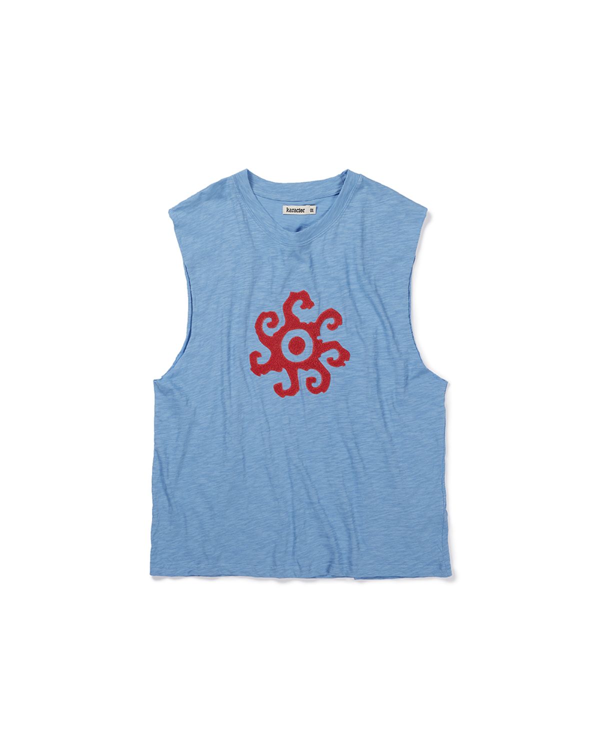 카락터(KARACTOR) Helio sleeveless top / Haze blue
