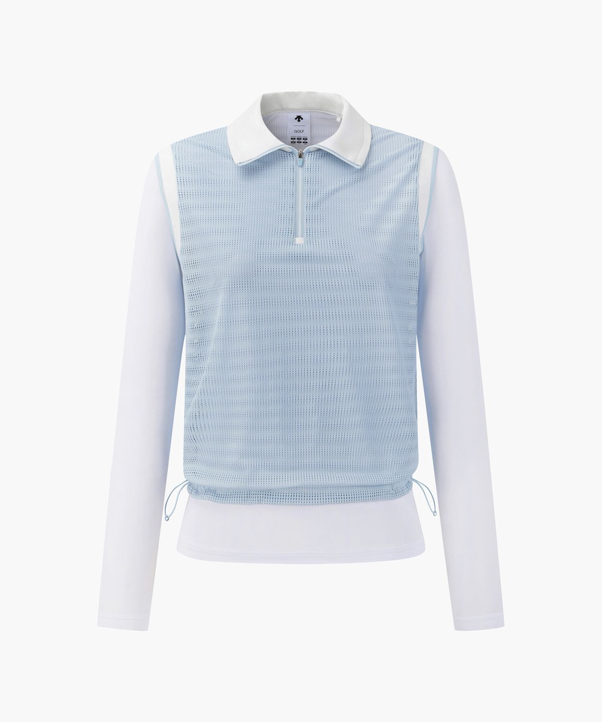 데상트 골프(DESCENTE GOLF) 여성 메쉬 하이브리드 냉감 티셔츠  DR22WFTL51