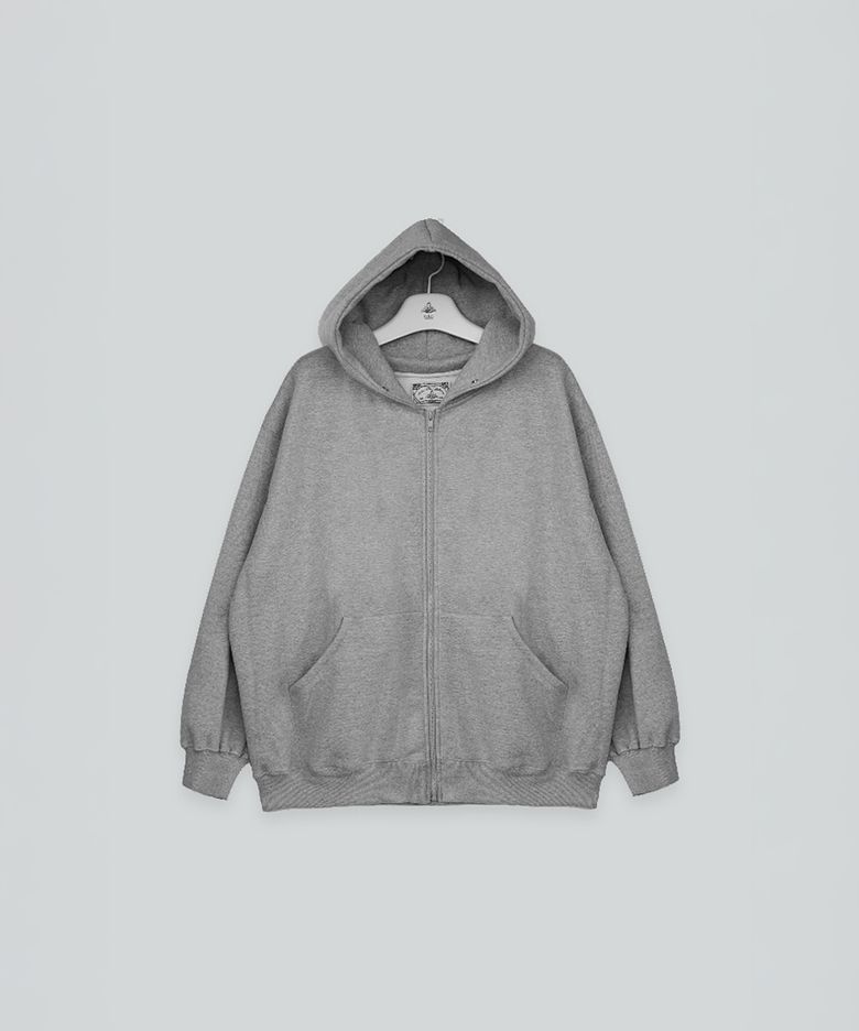 Kain Hood Zip-Up (Gray)