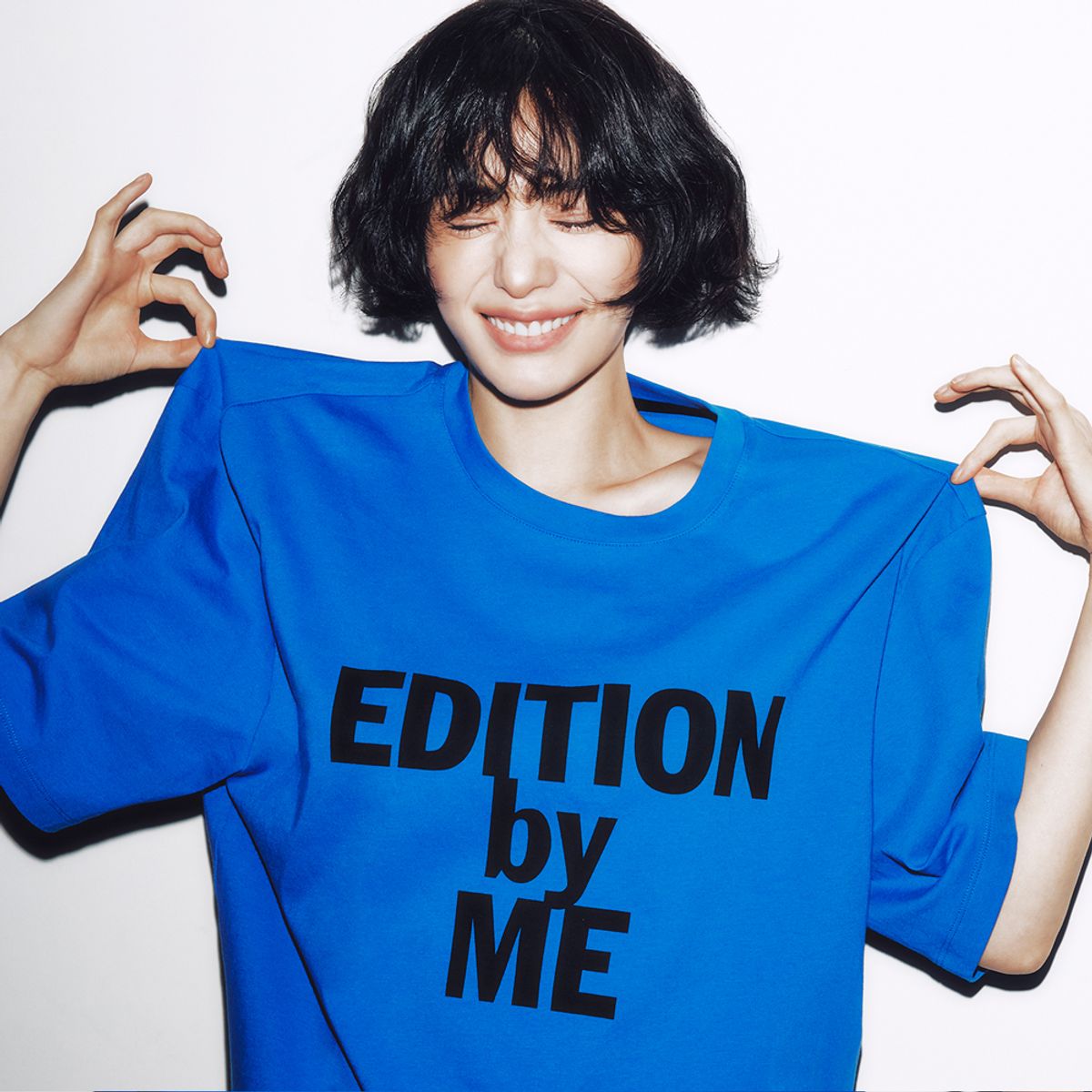 이비엠(EBM) 오버핏 레터링 티셔츠 EMP3WTS070