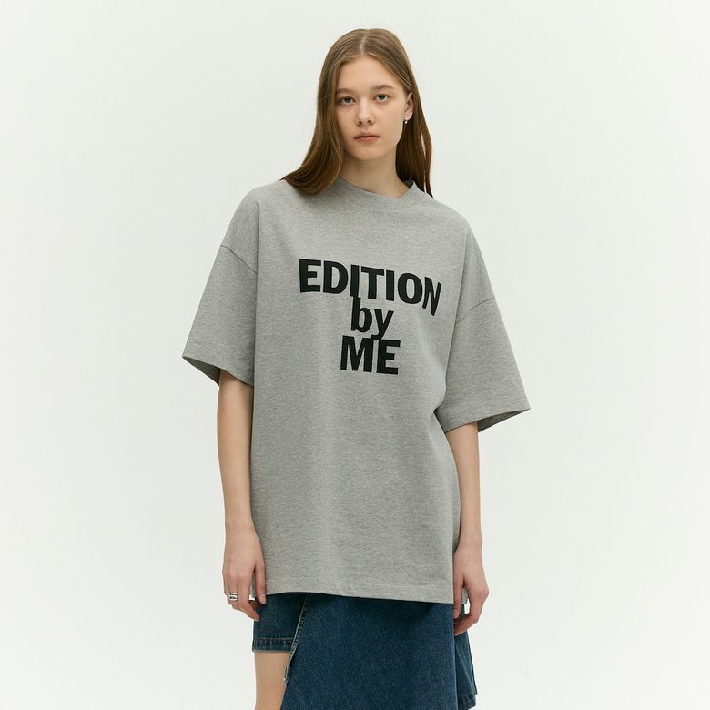 NEW 오버핏 레터링 티셔츠 EMP4WTS100