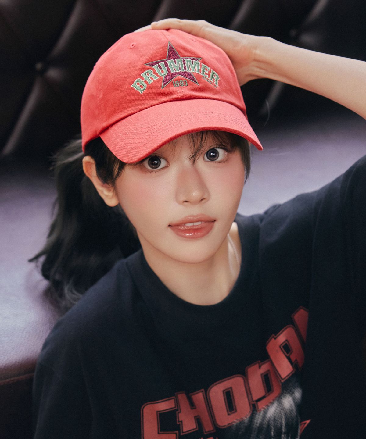 1993스튜디오(1993STUDIO) 드러머 스타 볼캡_레드