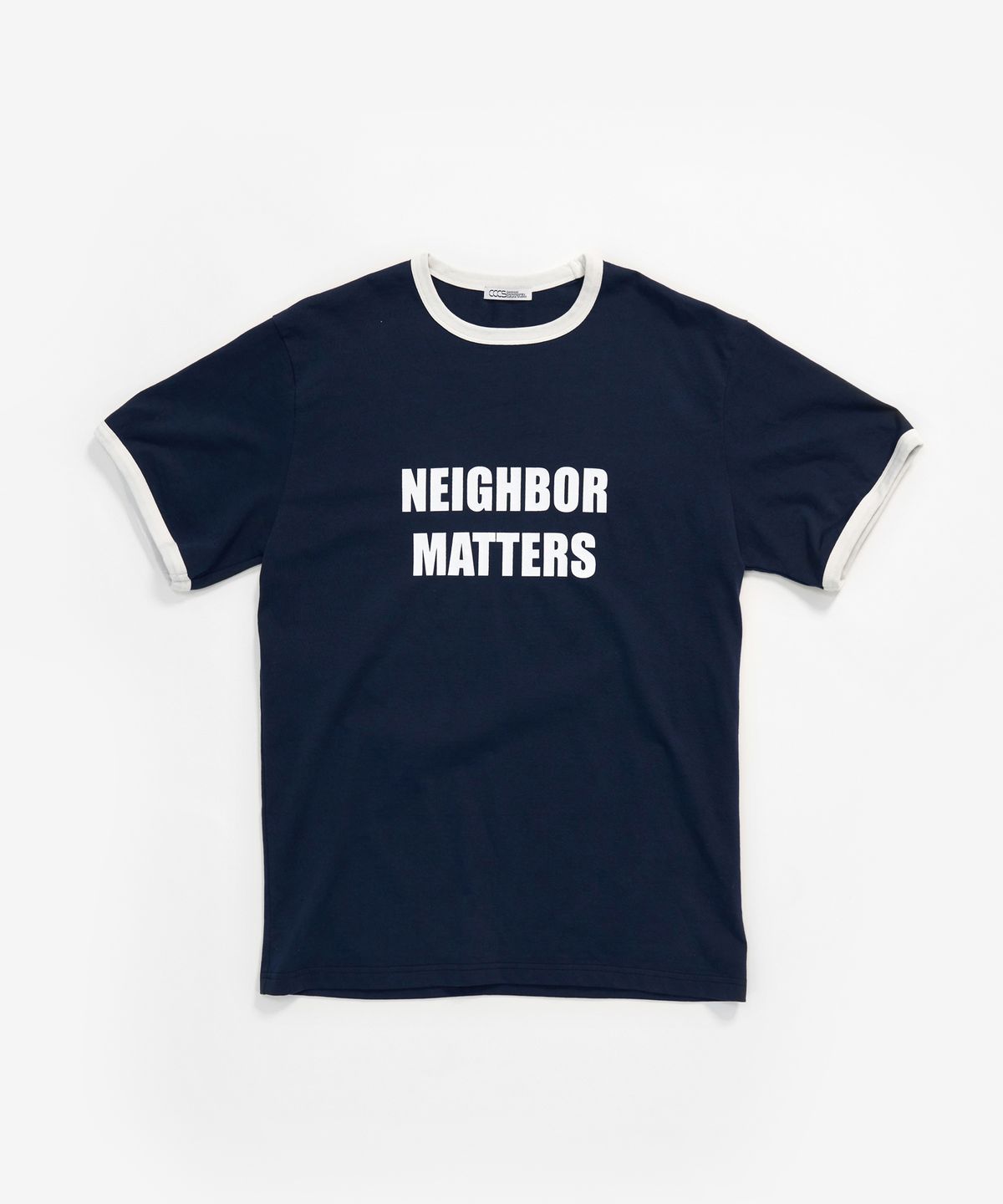 씨씨씨에스(CCCS) NAVY NEIGHBOR MATTERS RINGER T-SHIRTS