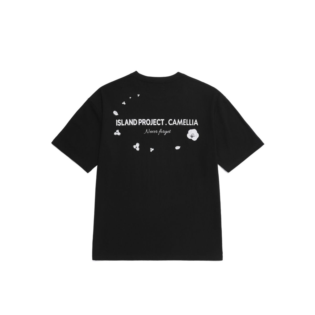 아일랜드 프로젝트(ISLAND PROJECT) camellia T-shirt  - Black
