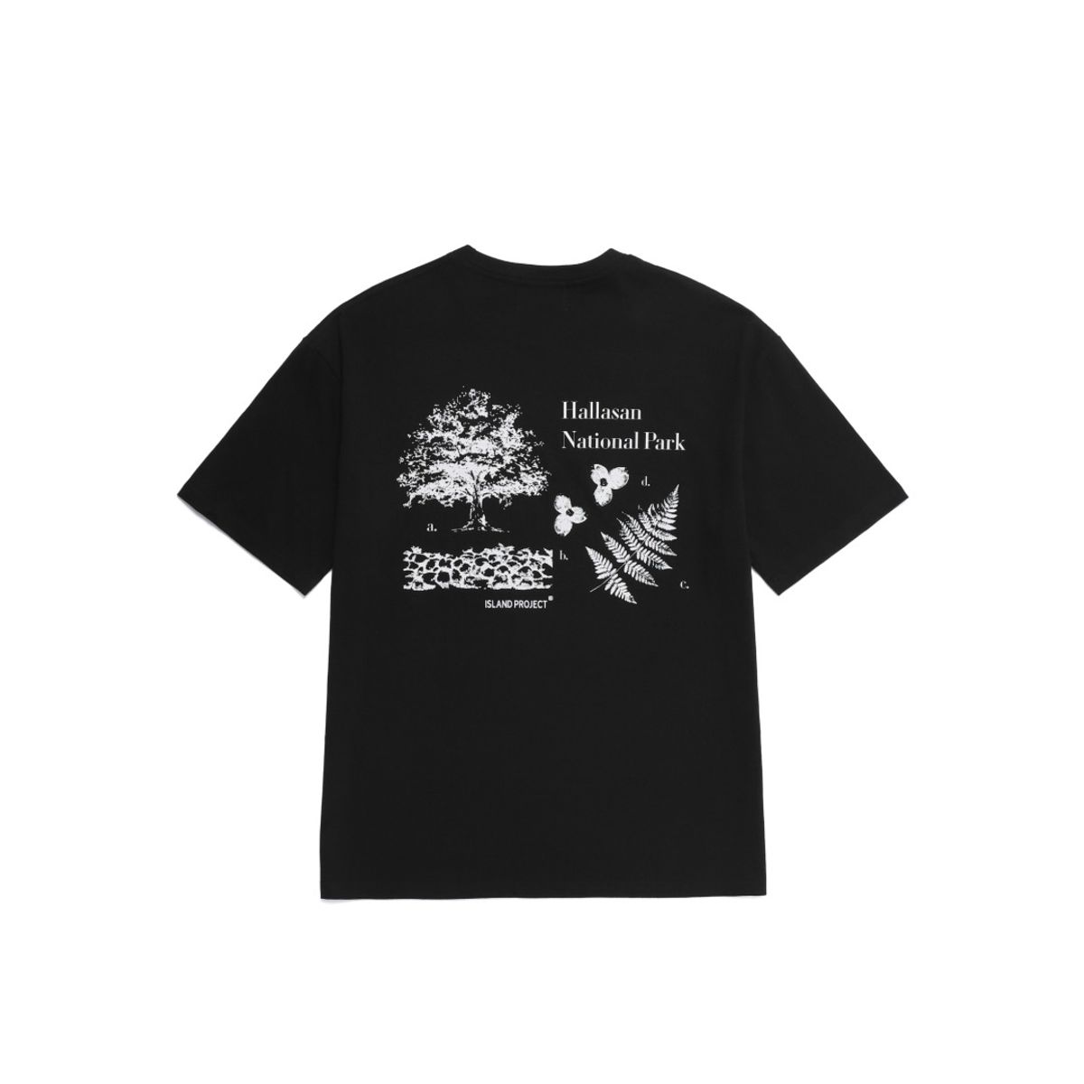아일랜드 프로젝트(ISLAND PROJECT) Hallasan National Park T-shirt - Black