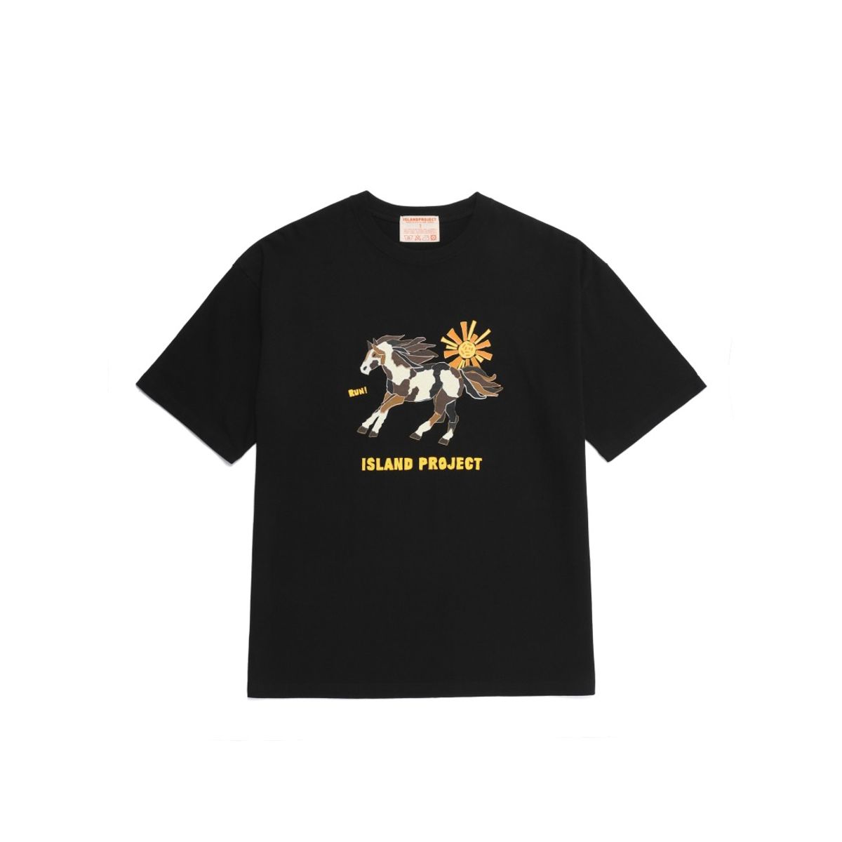 아일랜드 프로젝트(ISLAND PROJECT) Horse Run T-shirt - Black