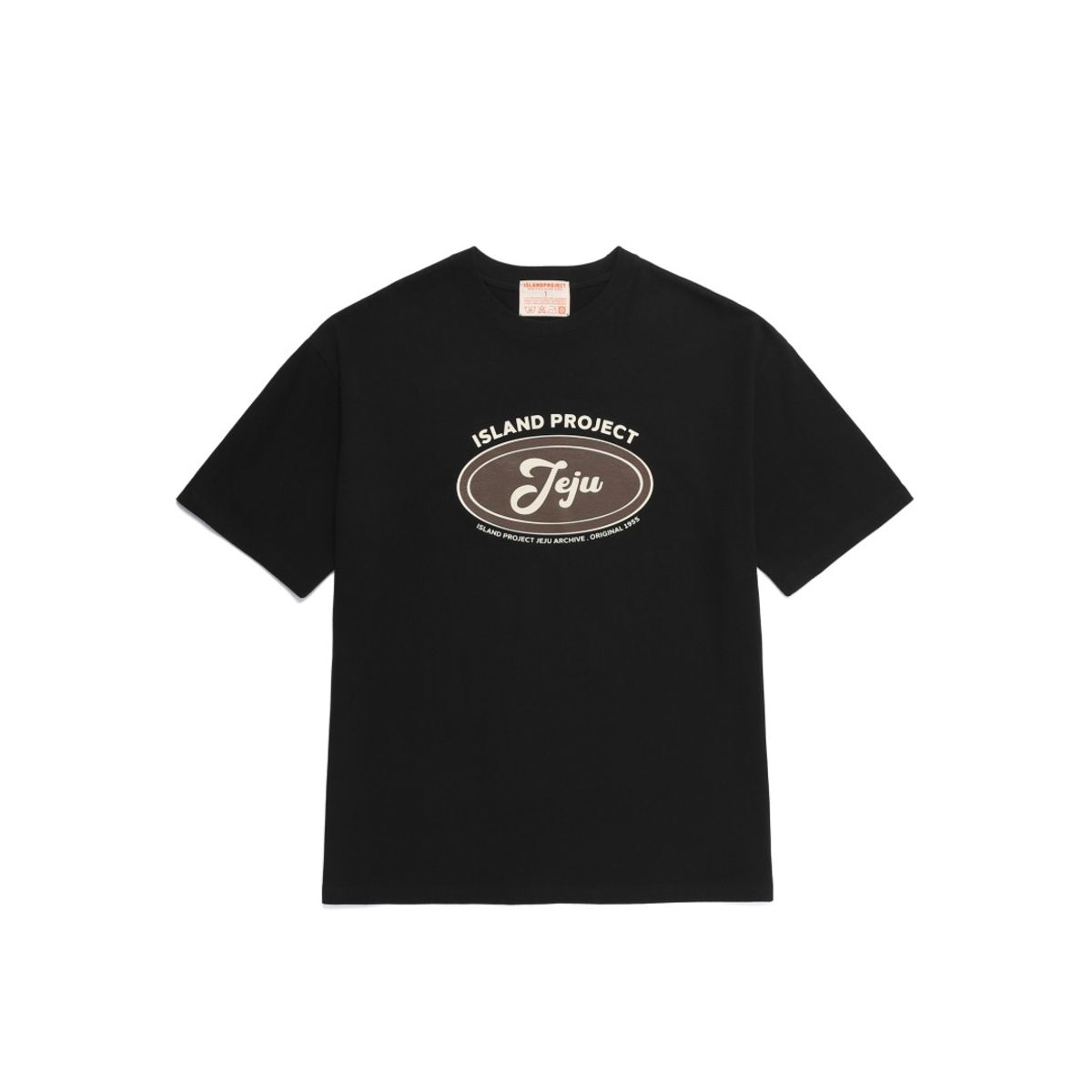 아일랜드 프로젝트(ISLAND PROJECT) Oval Jeju T-shirt - Black