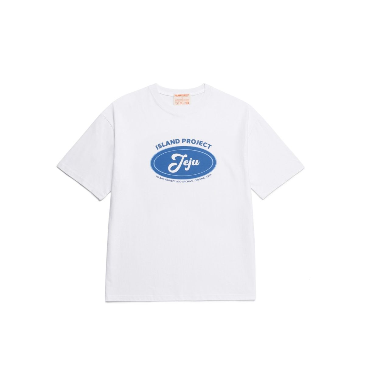 아일랜드 프로젝트(ISLAND PROJECT) Oval Jeju T-shirt - White