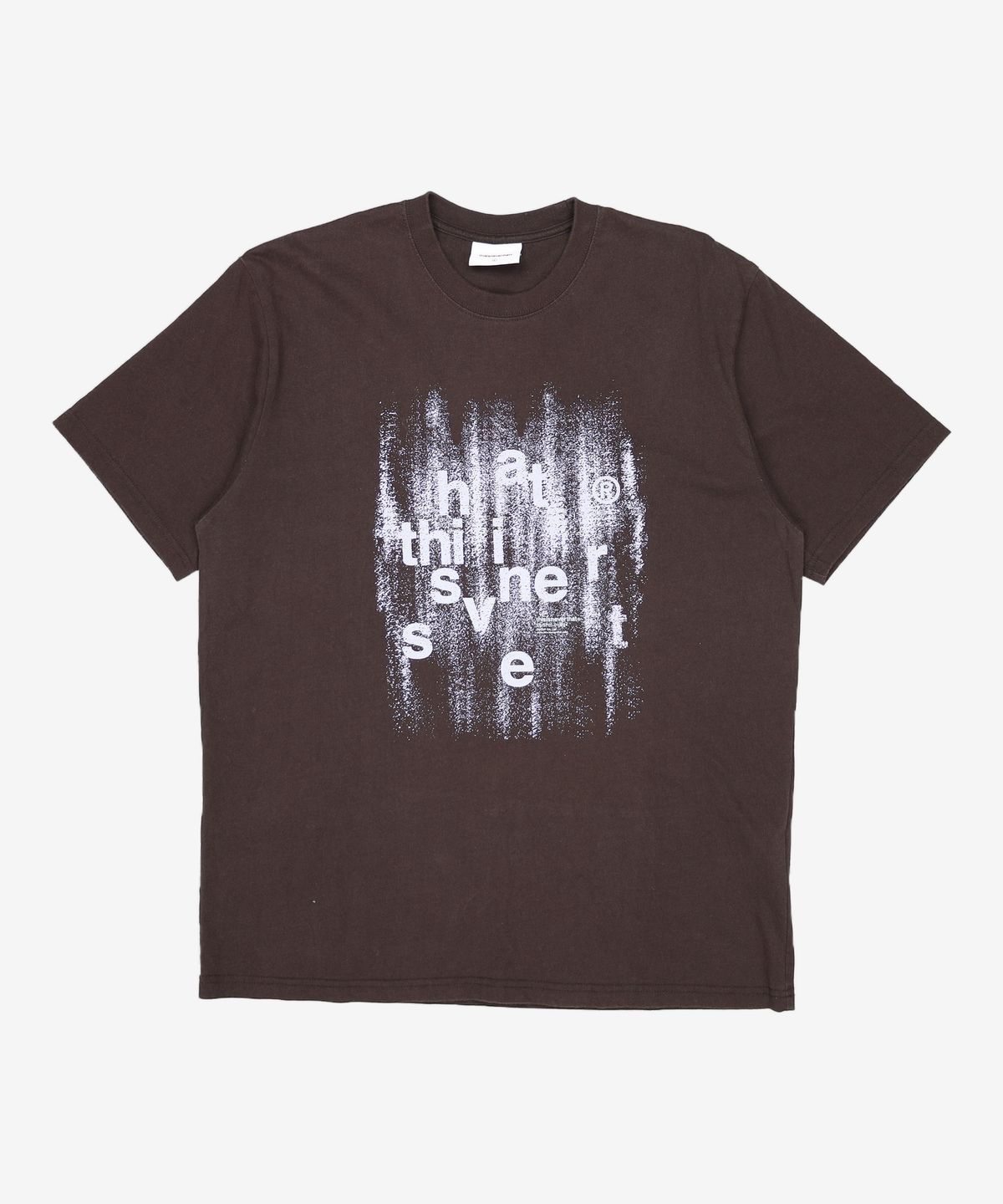 디스이즈네버댓(THISISNEVERTHAT) Brushed Paint Tee - Off Black L