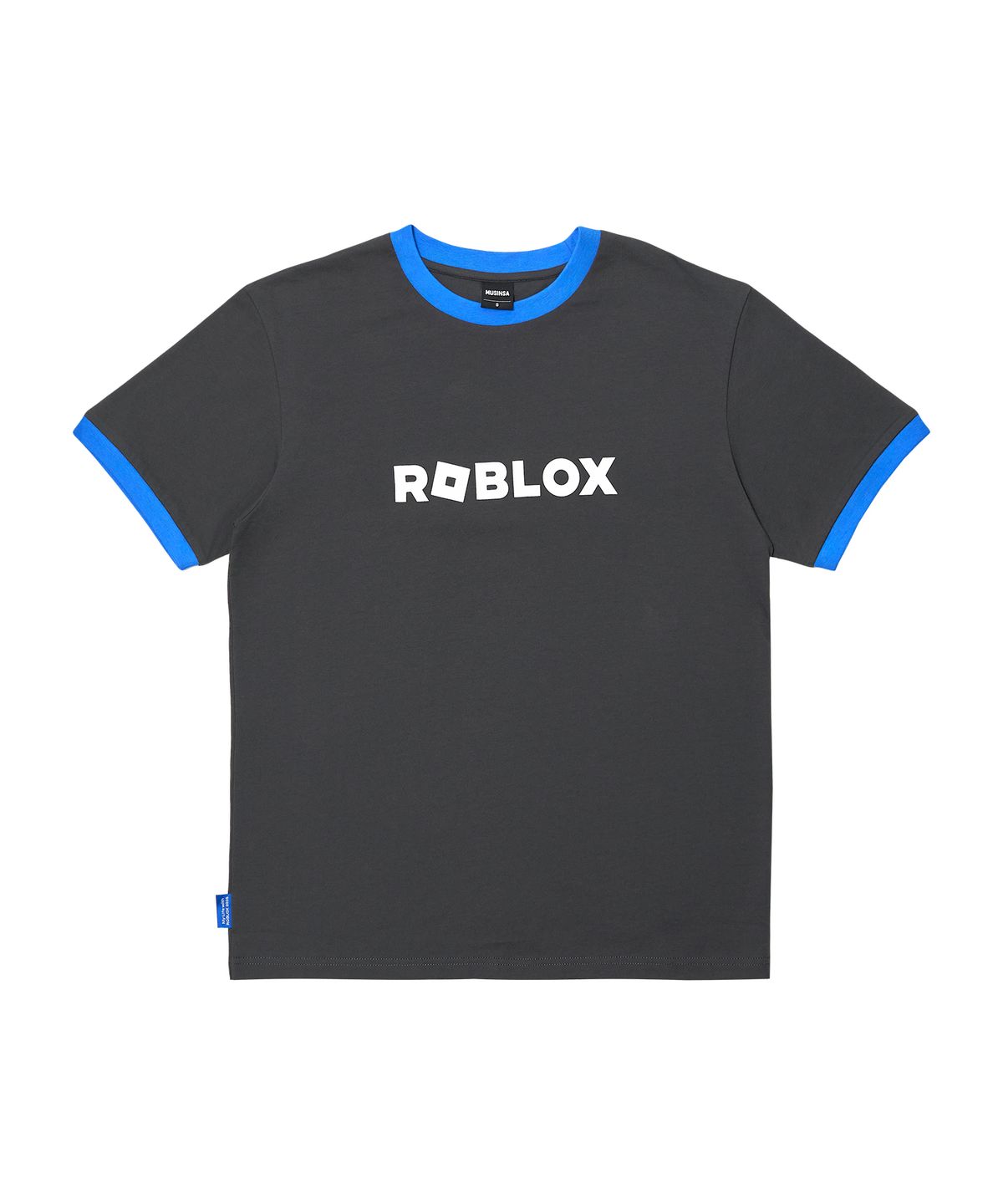 로블록스(ROBLOX) 로블록스 x MUSINSA 로고 프린트 반소매 링거 티셔츠