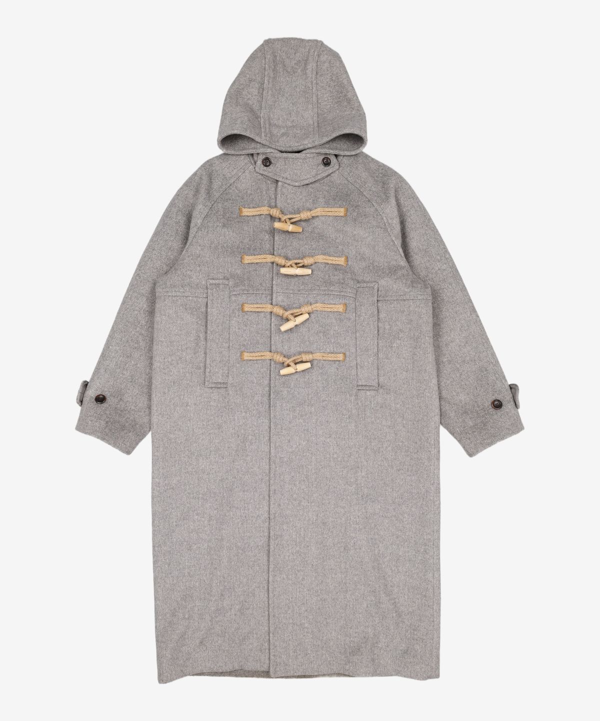 마리떼 프랑소와 저버(MARITHÉ + FRANҪOIS GIRBAUD) HOODIE LONG DUFFLE COAT light gray L