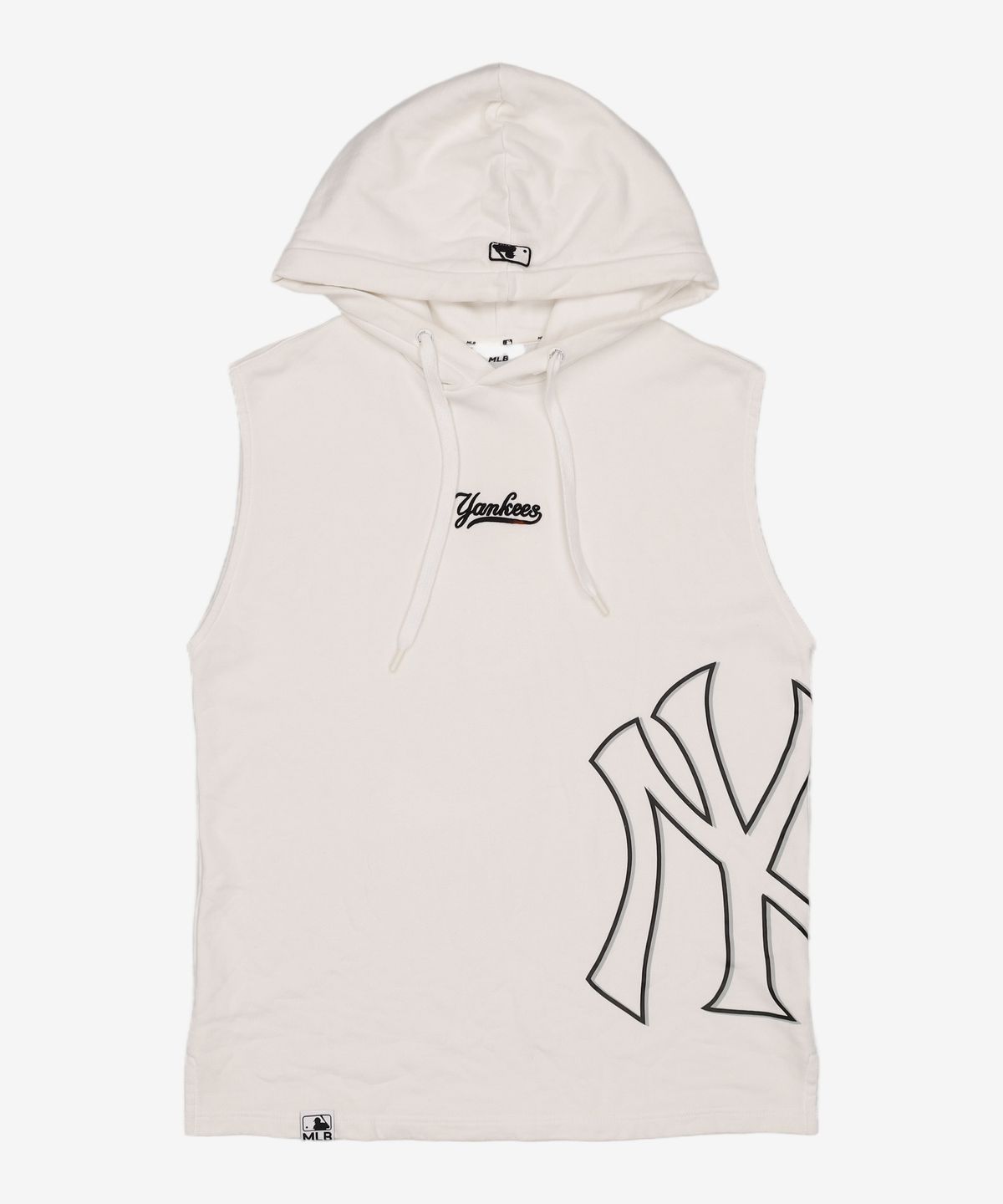 엠엘비(MLB) 남성 베이직 후드 민소매 (셋업) NY (White) M