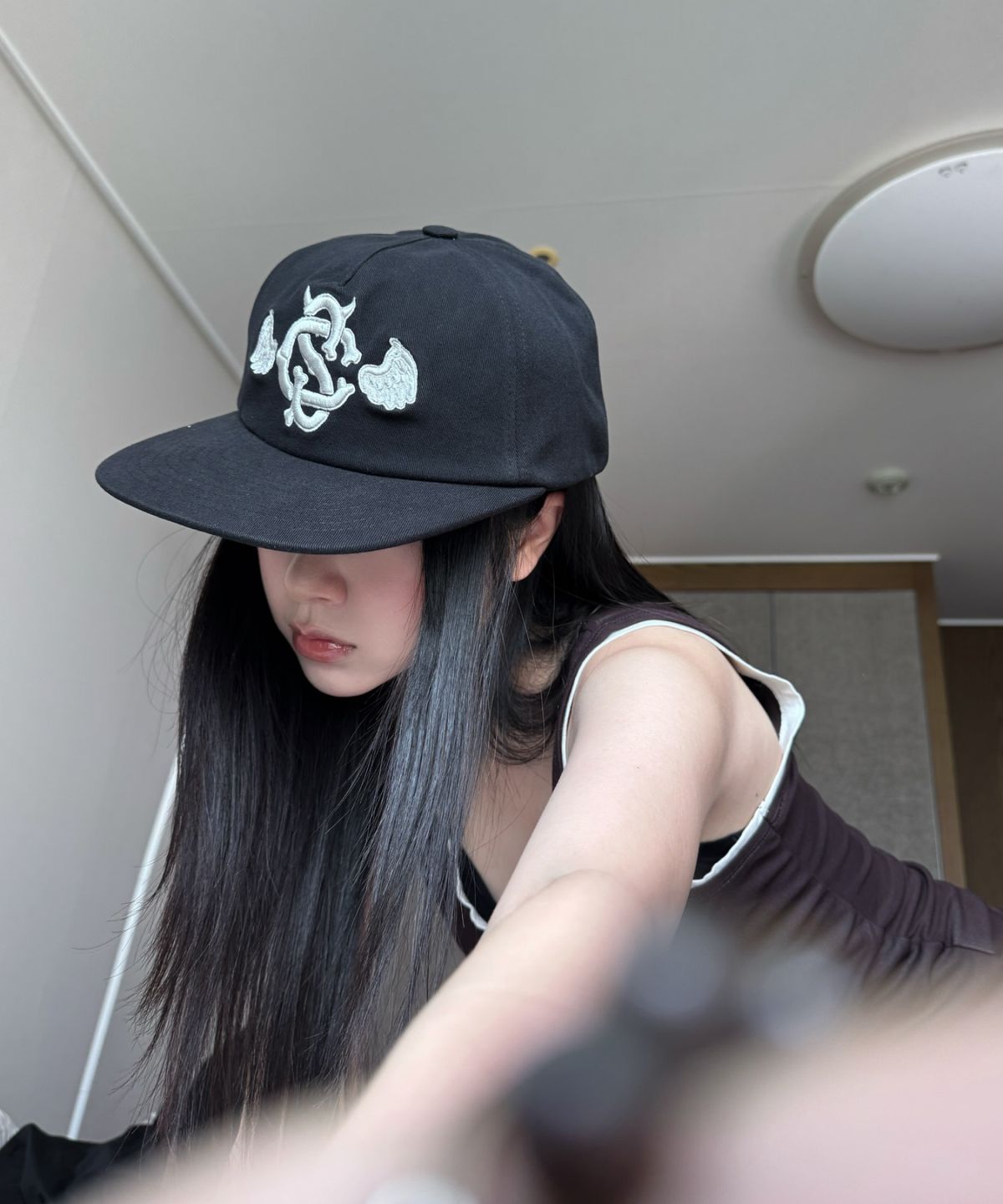 쉬미사운즈클럽(SHIMMY SOUNDS CLUB) EVIL 5P CAP [BLACK]