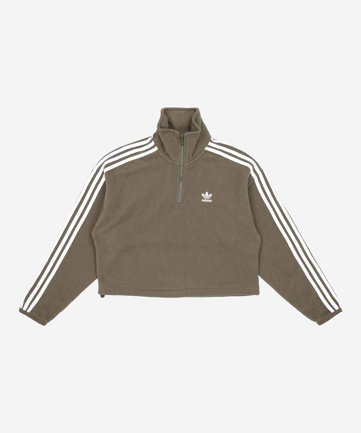 아디다스(ADIDAS) 폴라 플리스 반집업 스웨트셔츠 - 쉐도우올리브 / IW3164 XS