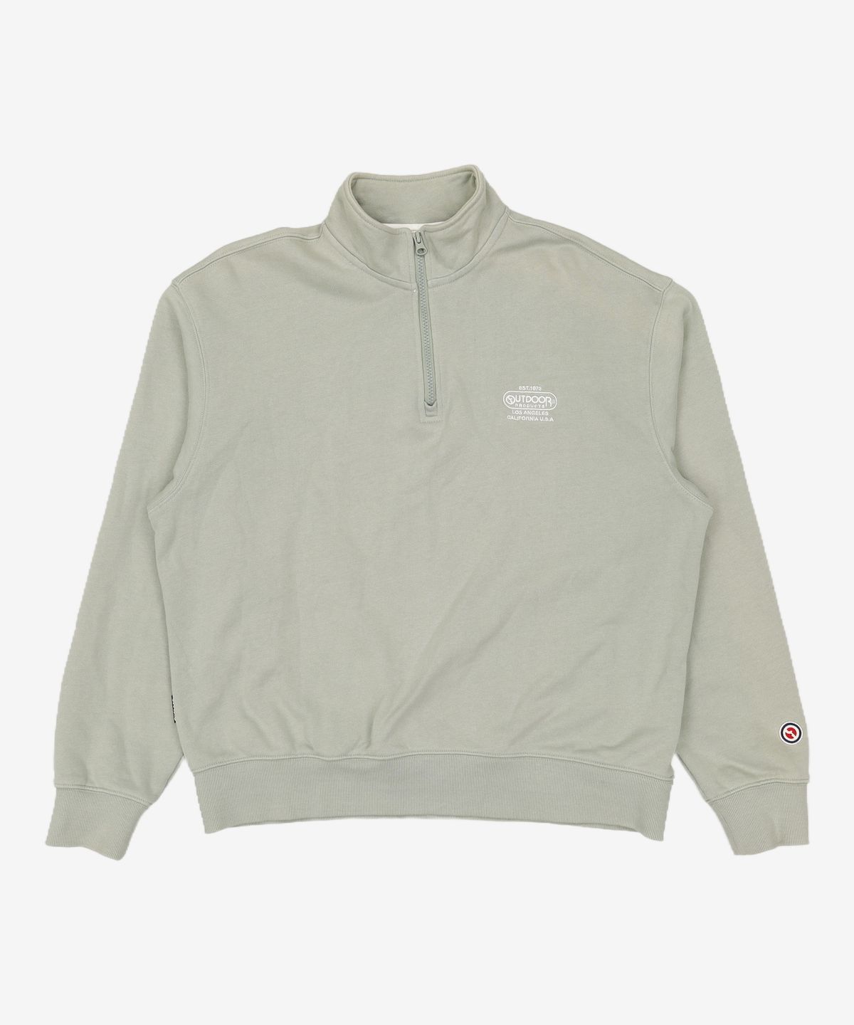 아웃도어 프로덕츠(OUTDOOR PRODUCTS) 멀티로고 하프집 맨투맨 MULTI-LOGO HALF ZIP-UP MTM OLL