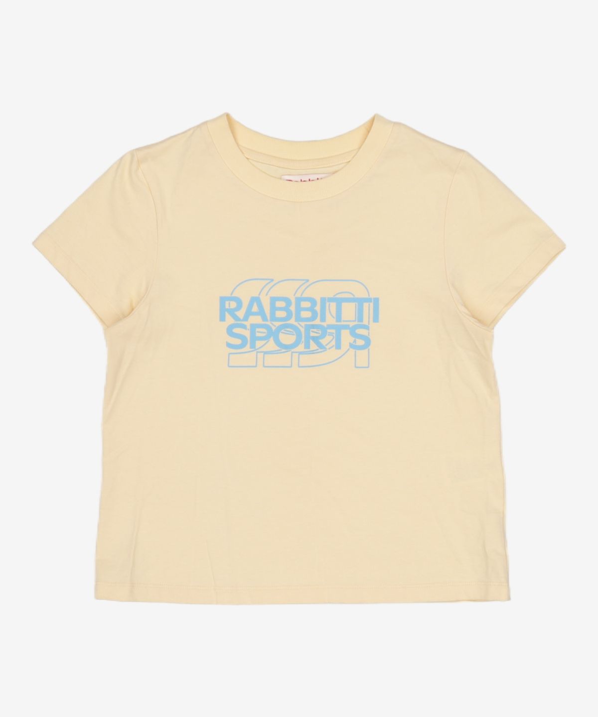 래비티 스포츠(RABBITTI SPORTS) RB Sports Logo Slim Fit T-Shirts Butter FREE