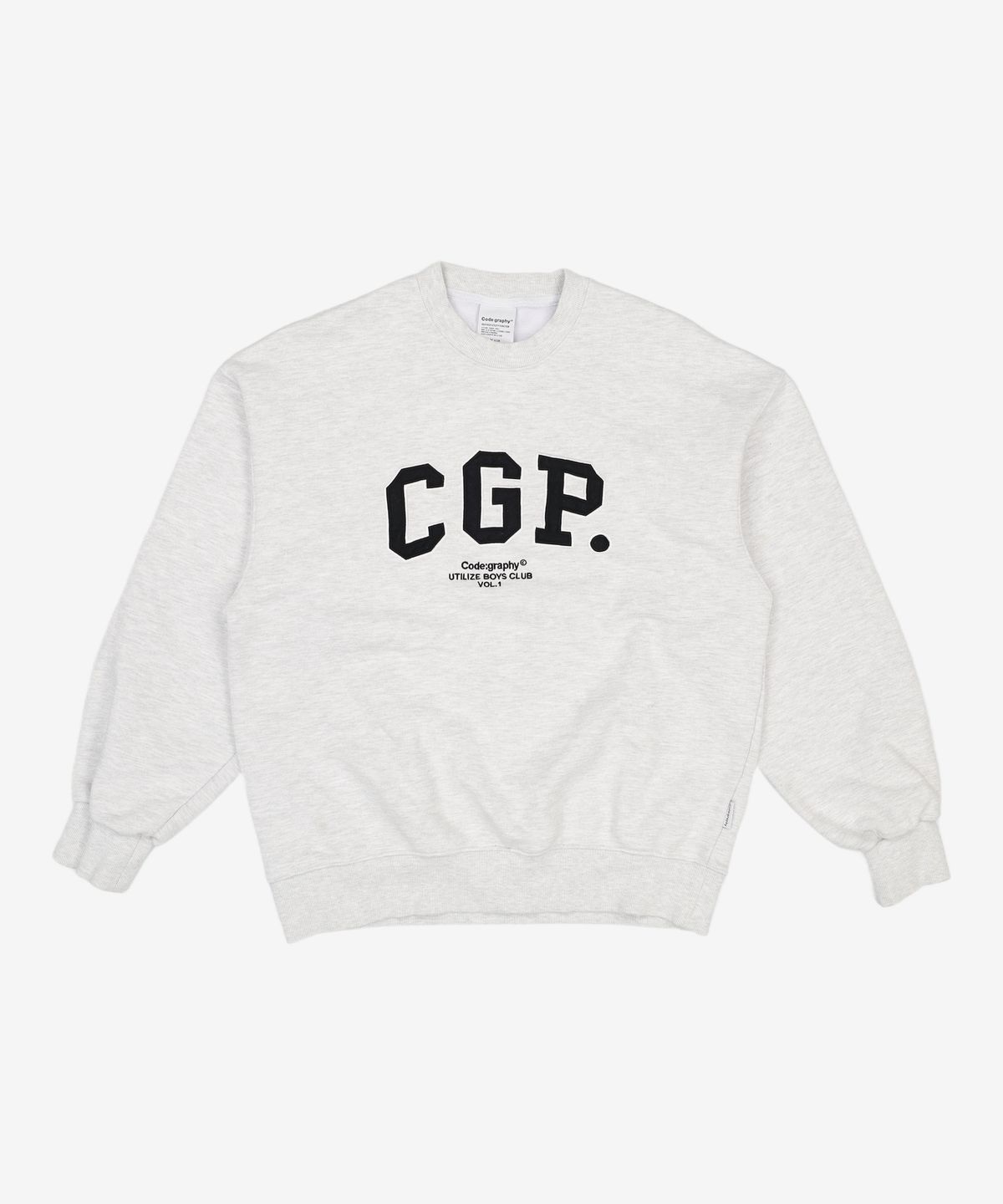 코드그라피(CGP) CGP 아치 로고 맨투맨_오트밀 M