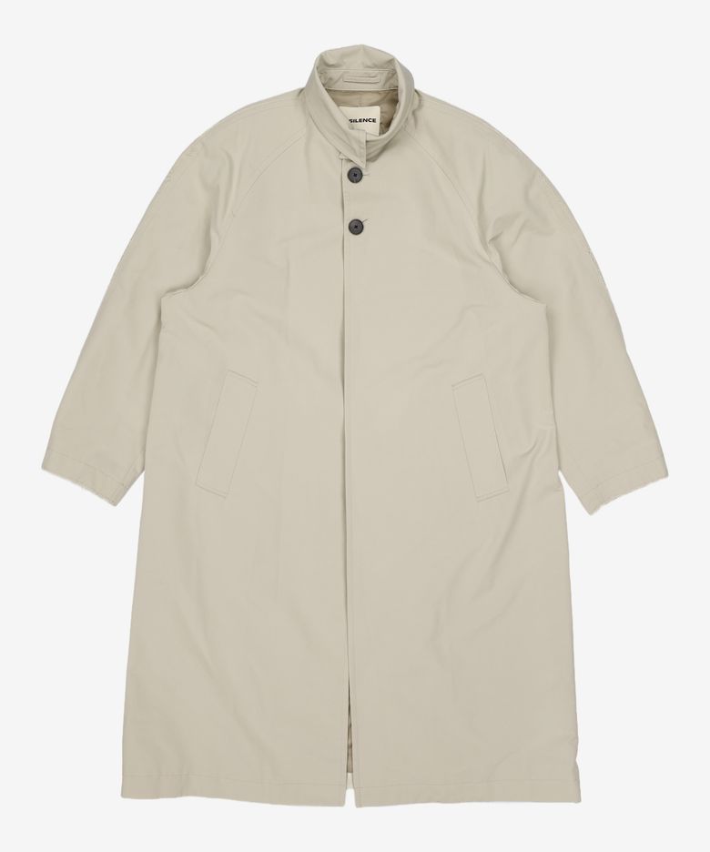 피그먼트 워시드 발마칸 코트 GREY BEIGE S