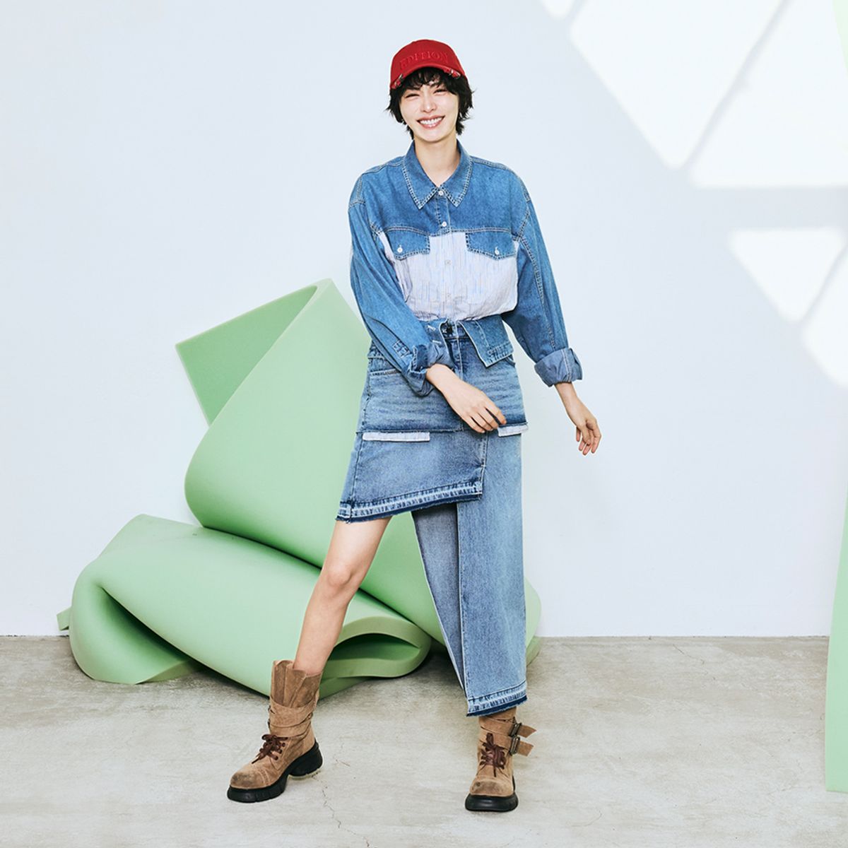 이비엠(EBM) EDITION 디스트로이드 링 볼캡 EMQ2AHT020