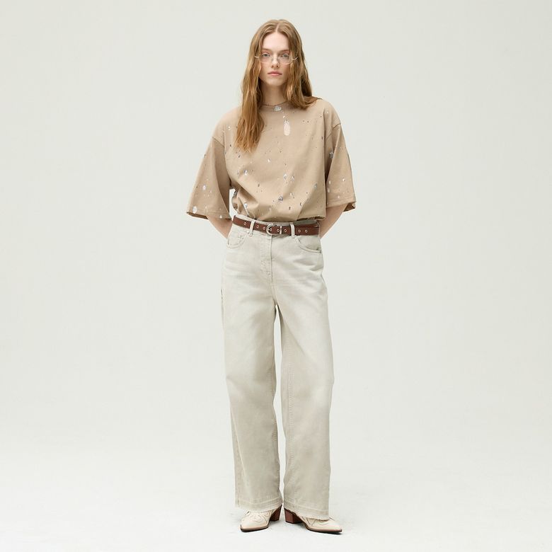 스트레이트 빈티지 데님 팬츠 EMQ3DPT020