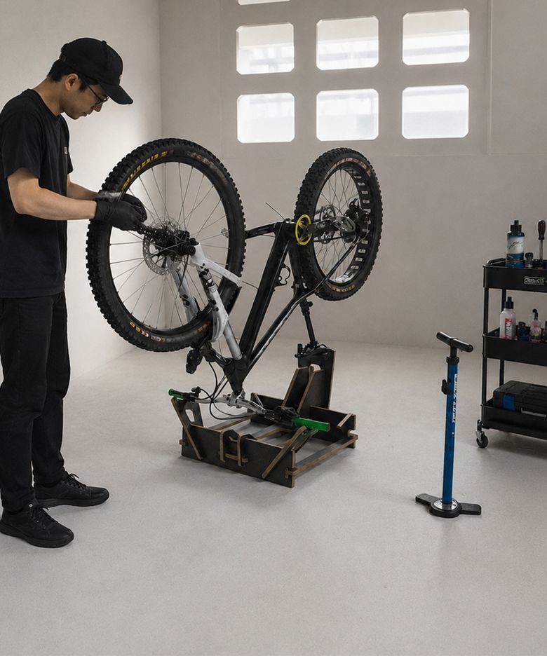 맹글러 AVT STAND 전기 자전거 MTB용 정비대겸용 스탠드