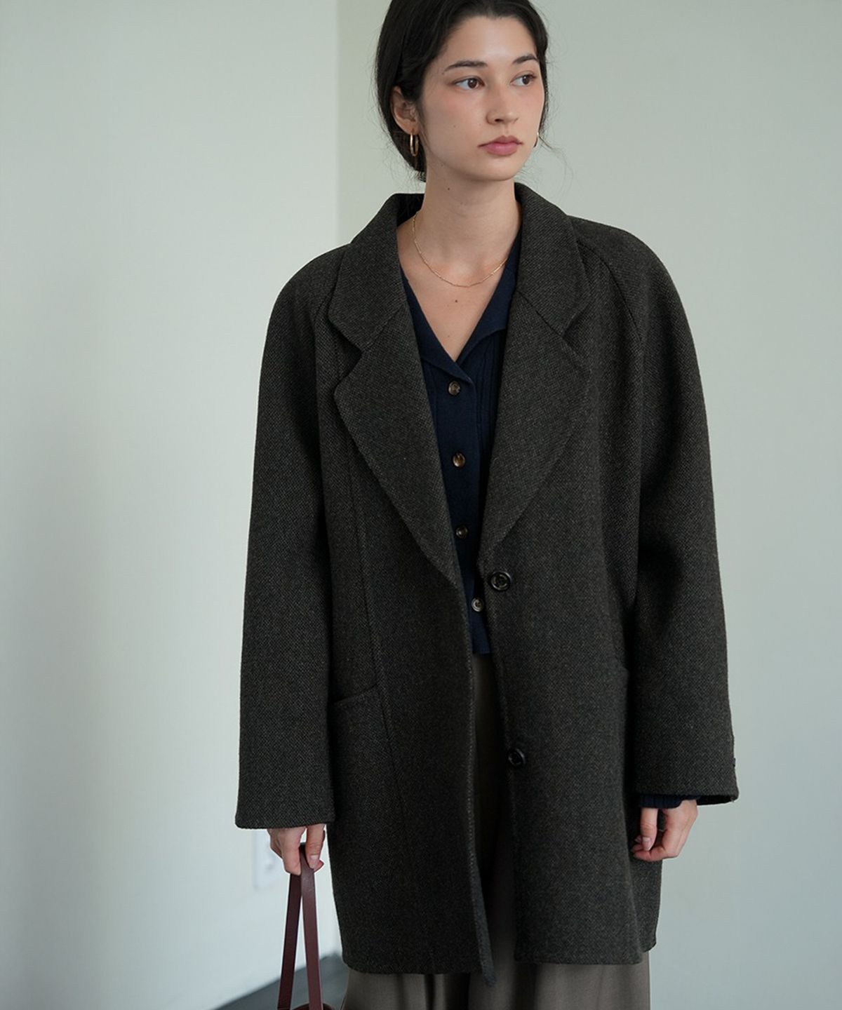 더밀루이(THEMILUI) Seble Handmade Coat (Brown)