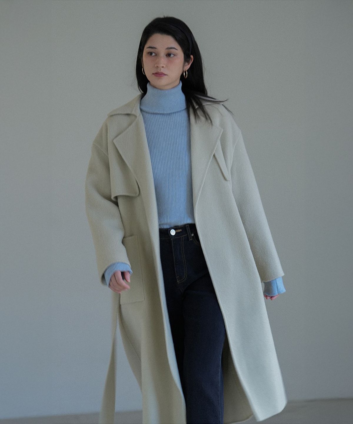 더밀루이(THEMILUI) Digo Handmade Coat (Beige)