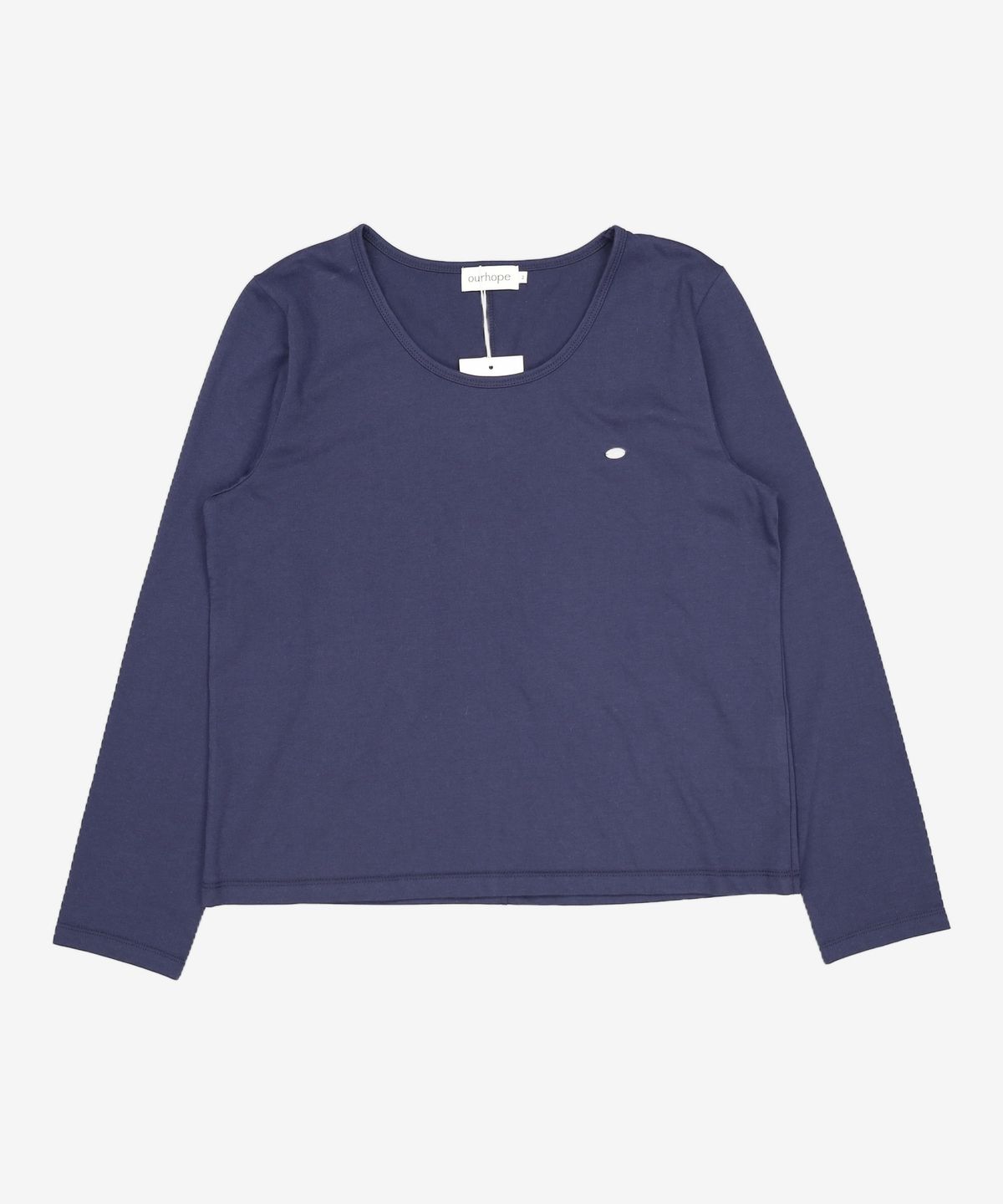 아워호프(OURHOPE) Logo Silky U-neck Sleeve T-shirt - 5color M