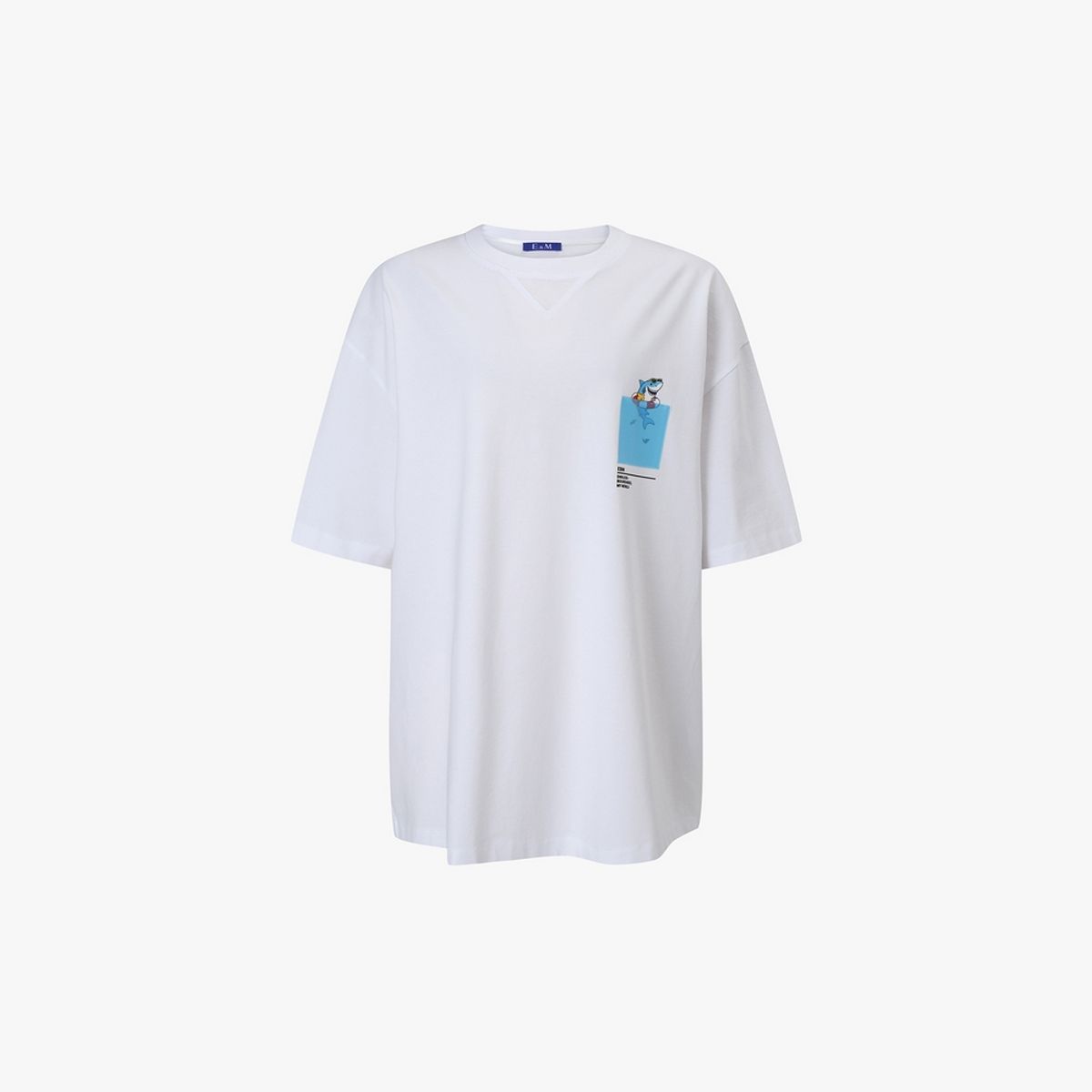 이비엠(EBM) 포켓 그래픽 오버핏 티셔츠 EMQ6WTS700