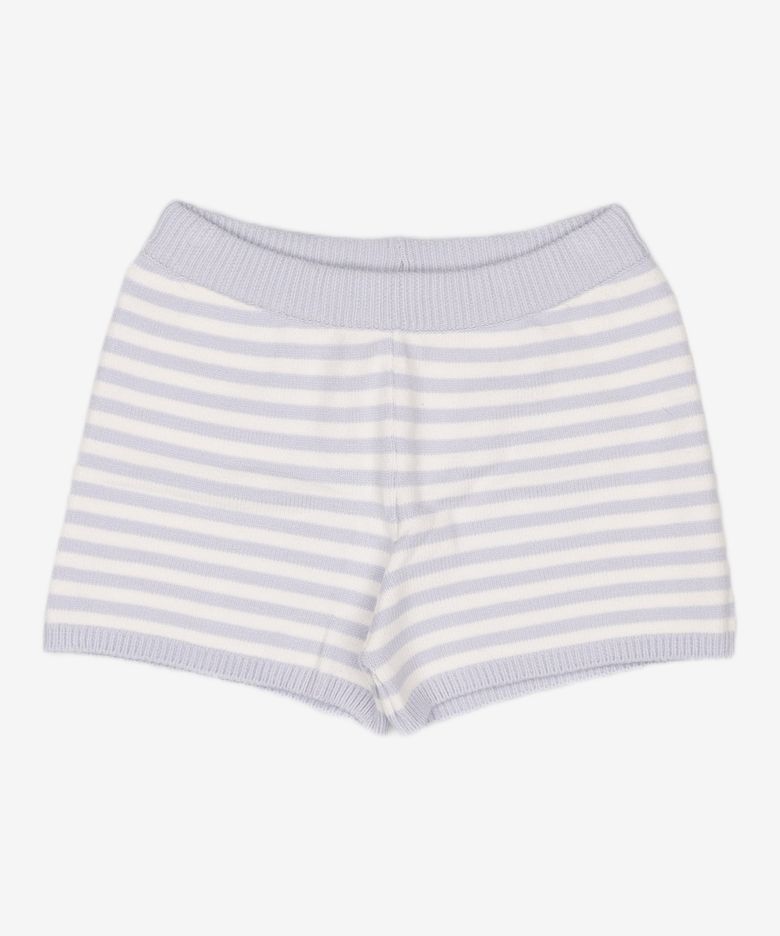 Stripe Knit Cardigan Sky Blue S