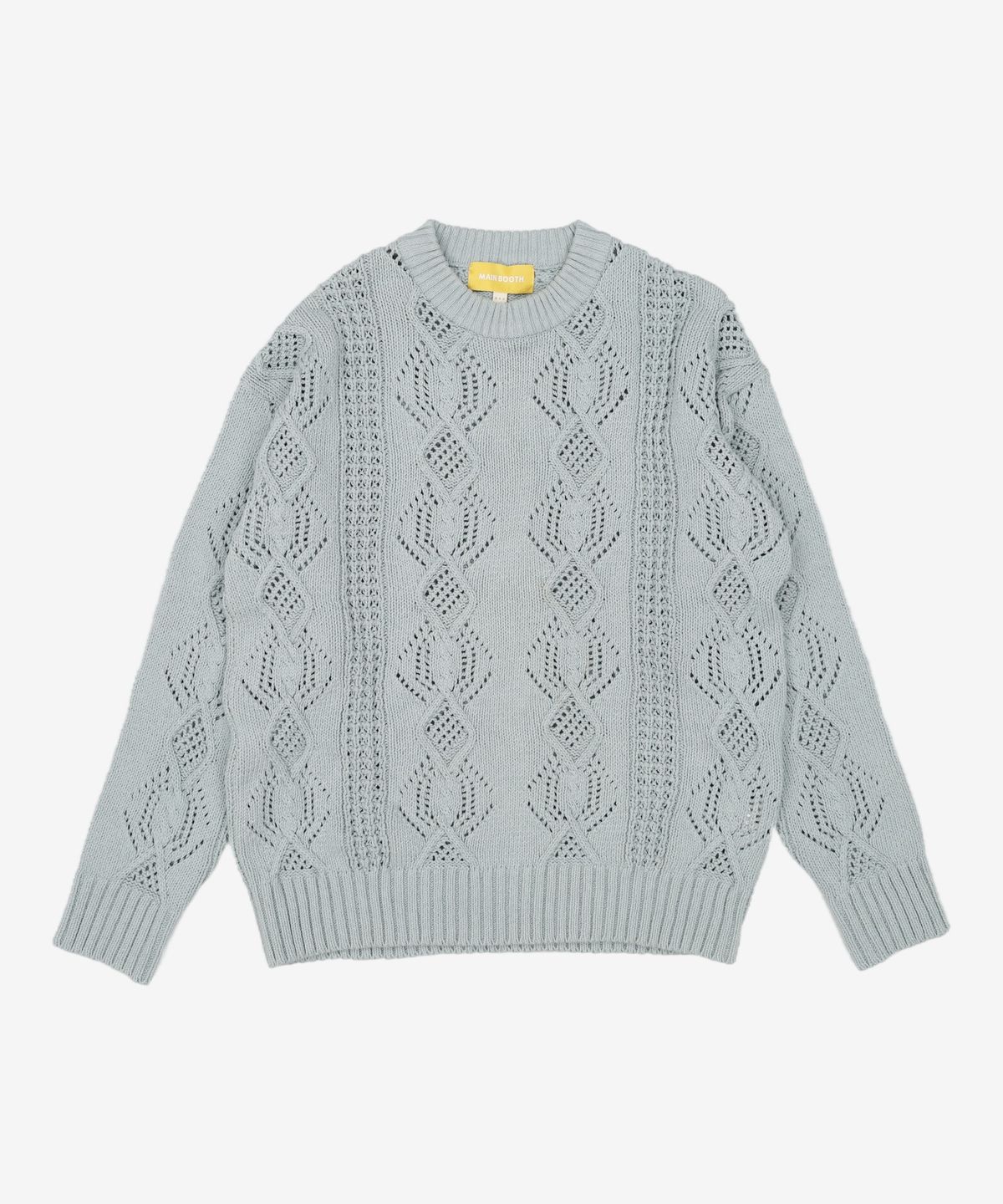 메인부스(MAINBOOTH) Neutral Punching Sweater(CLOUD BLUE) L