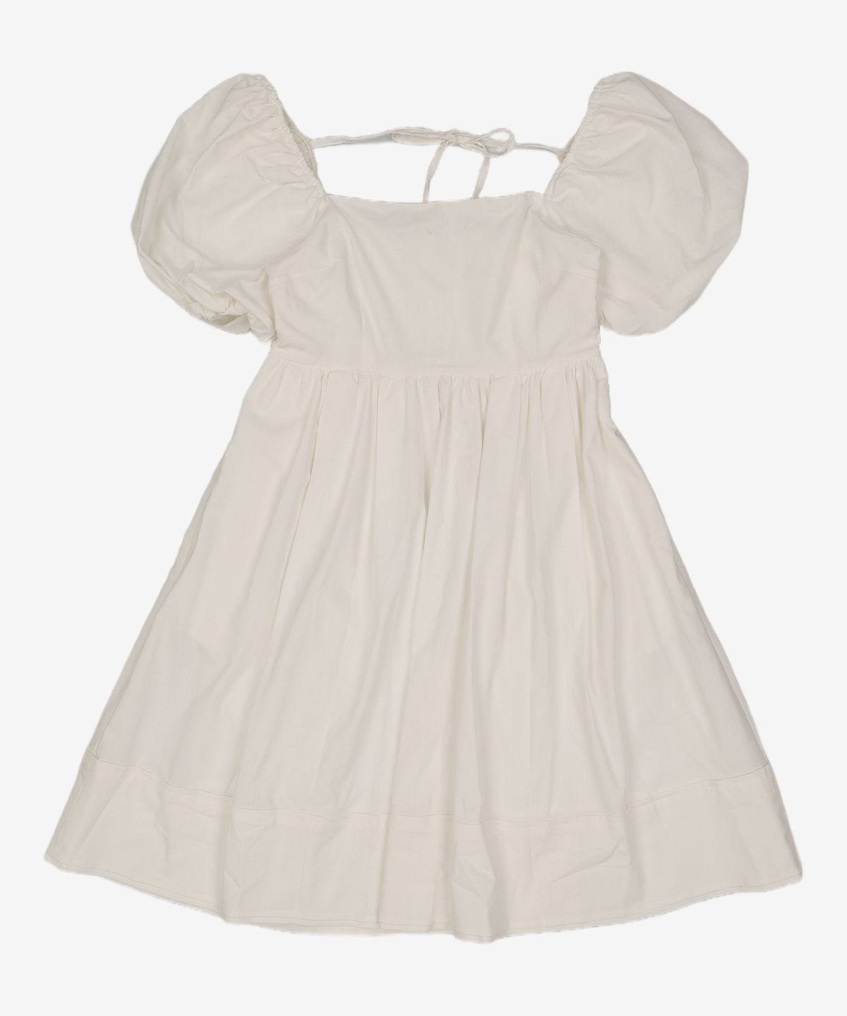 룩캐스트(LOOKAST) 아이보리 코라 퍼프 슬리브 미니 드레스 / IVORY CORA PUFF SLEEVE MINI DRESS M