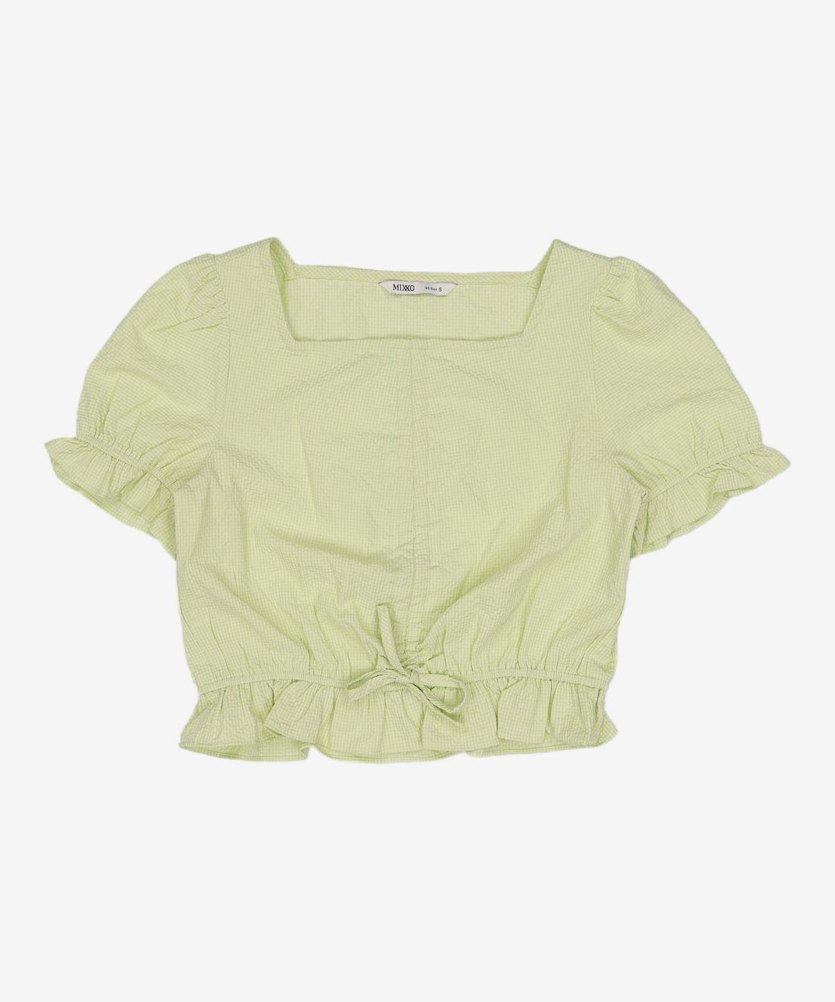 미쏘(MIXXO) [리오더]BWC523G리오더 미니프릴 크롭블라우스 MIWBWC70RG S