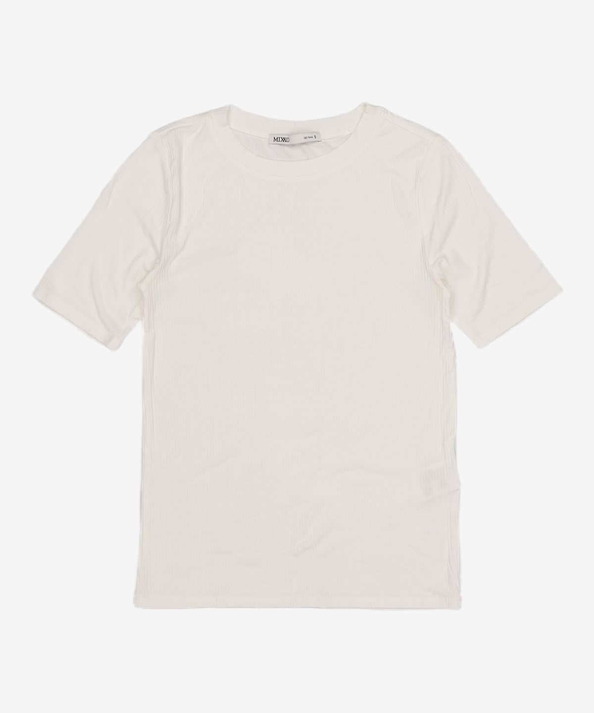 미쏘(MIXXO) 슬림 골지 티셔츠 MIWHWB740C S