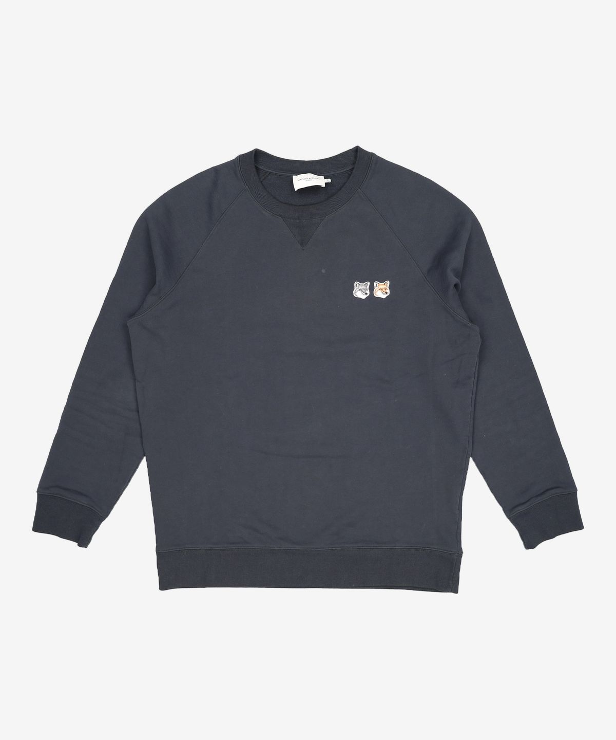 메종 키츠네(MAISON KITSUNE) 더블 폭스헤드 스웨트셔츠 FM00358KM0002 P195 BLACK XXL