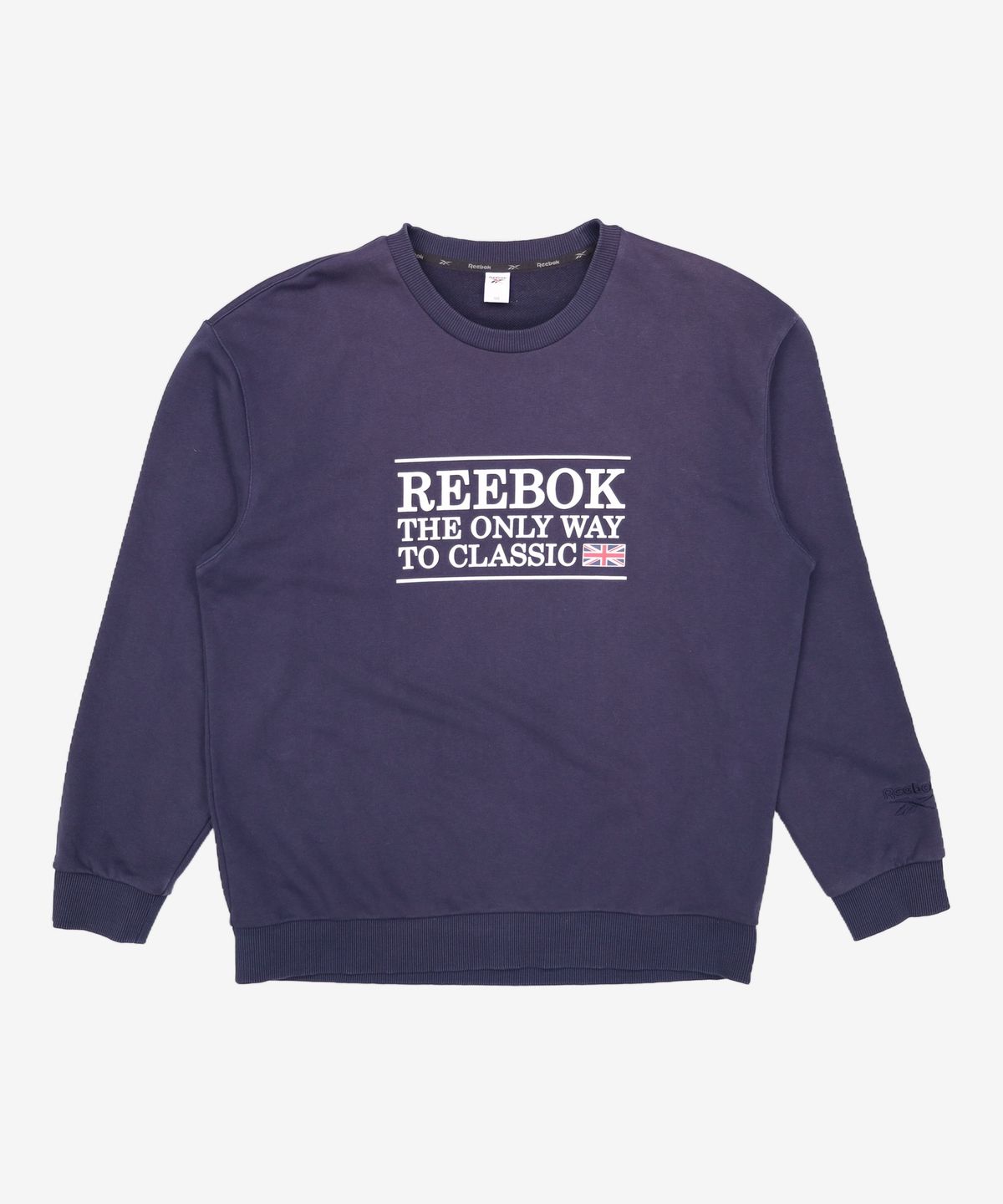 리복(REEBOK) 클래식레터 맨투맨 - 네이비 100