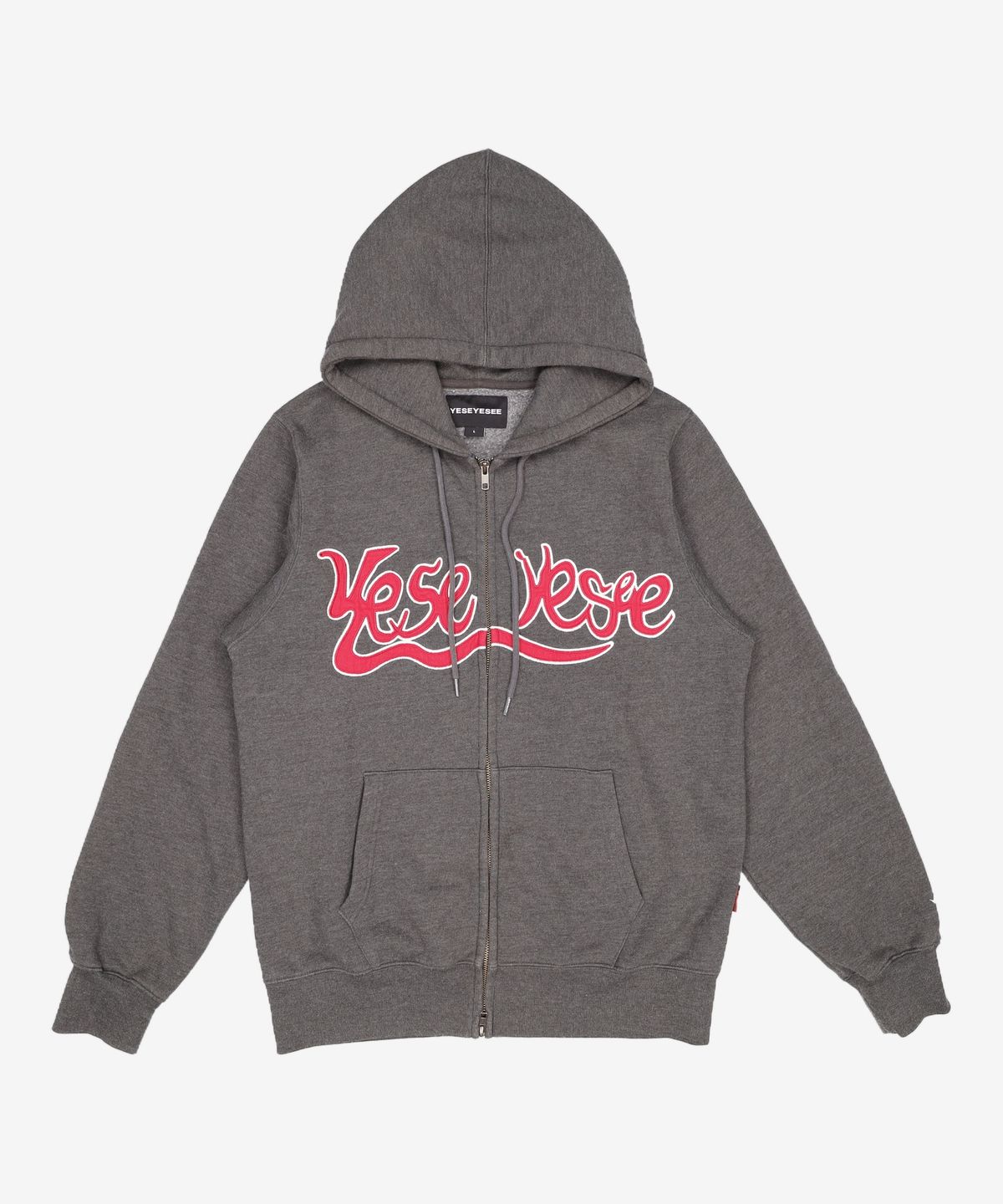 예스아이씨(YESEYESEE) Y.E.S Snail Logo Zip-up Hoodie Heather Grey L