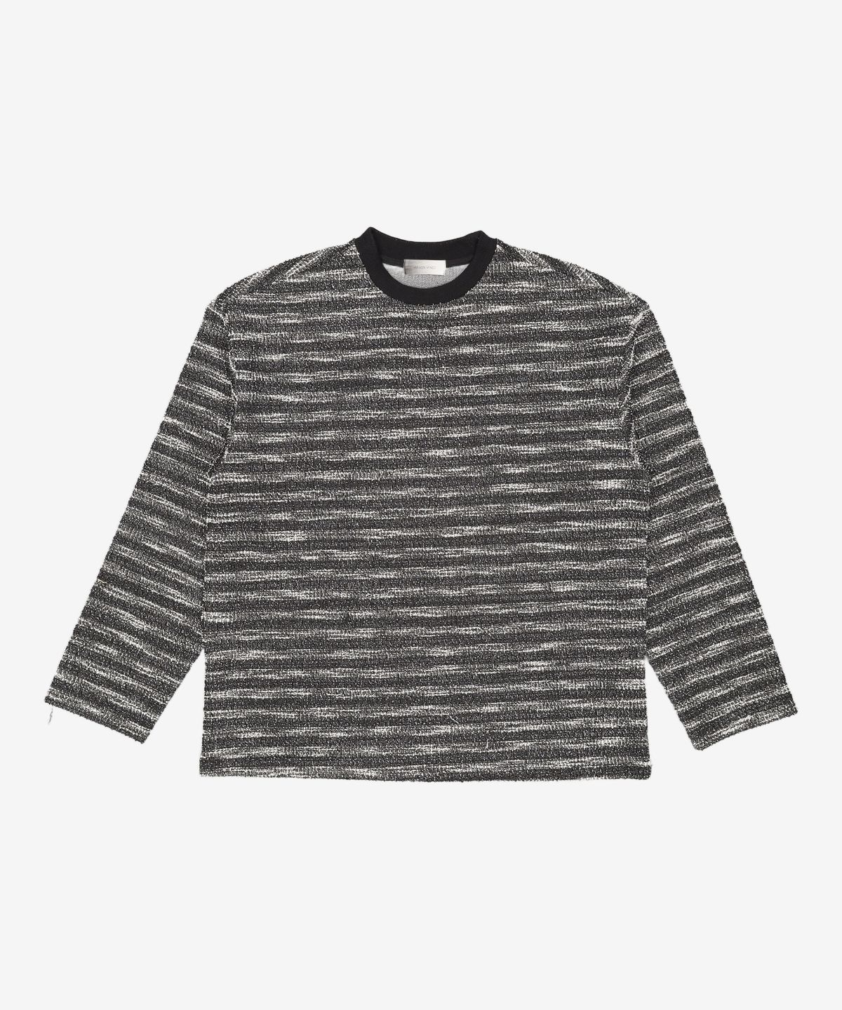 메종미네드(MAISON MINED) MIXED BOUCLE KNIT LONG SLEEVE BLACK M
