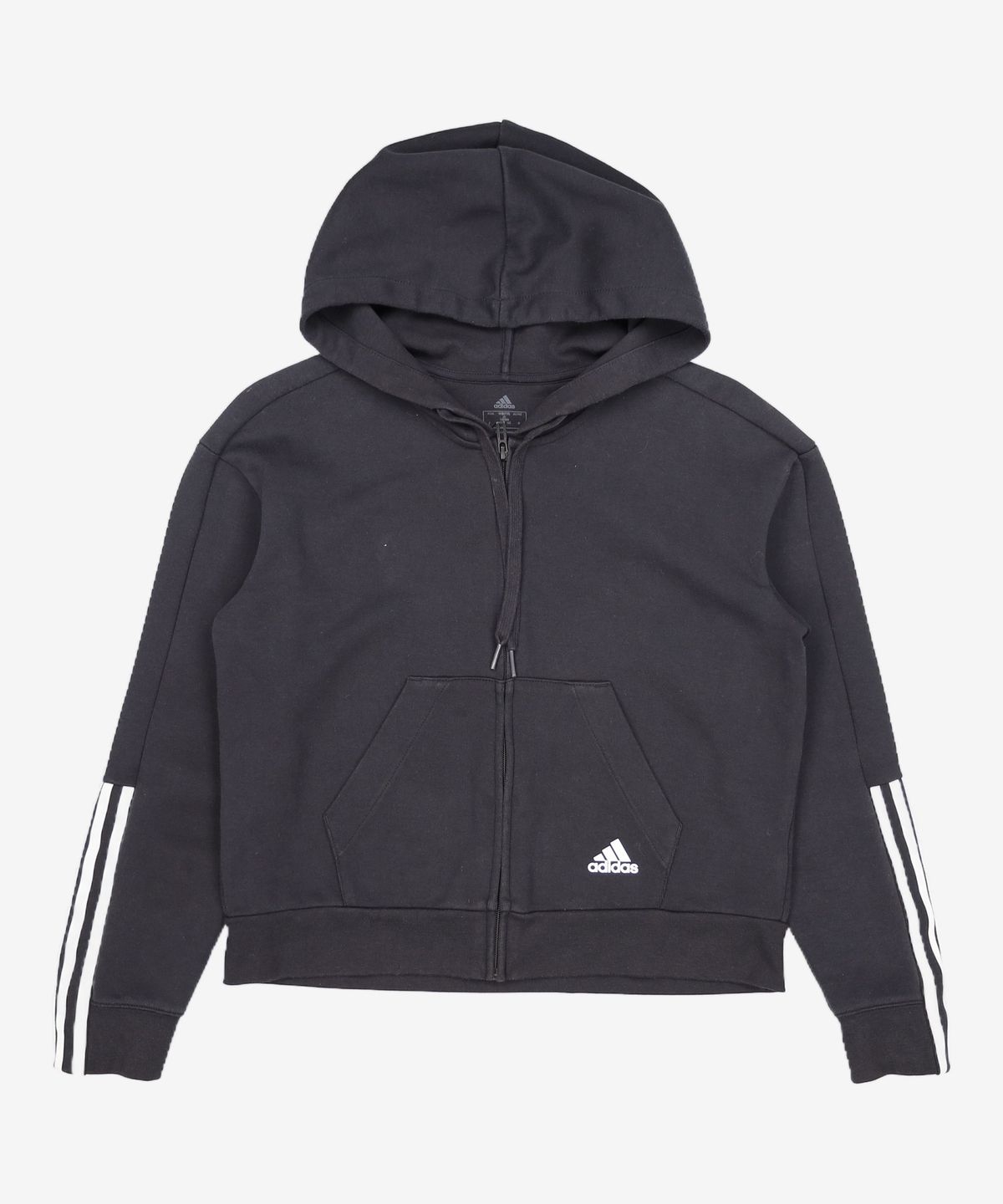 아디다스(ADIDAS) Essentials Loose-Cut 3-Stripes Full-Zip Hoodie GS1380 S