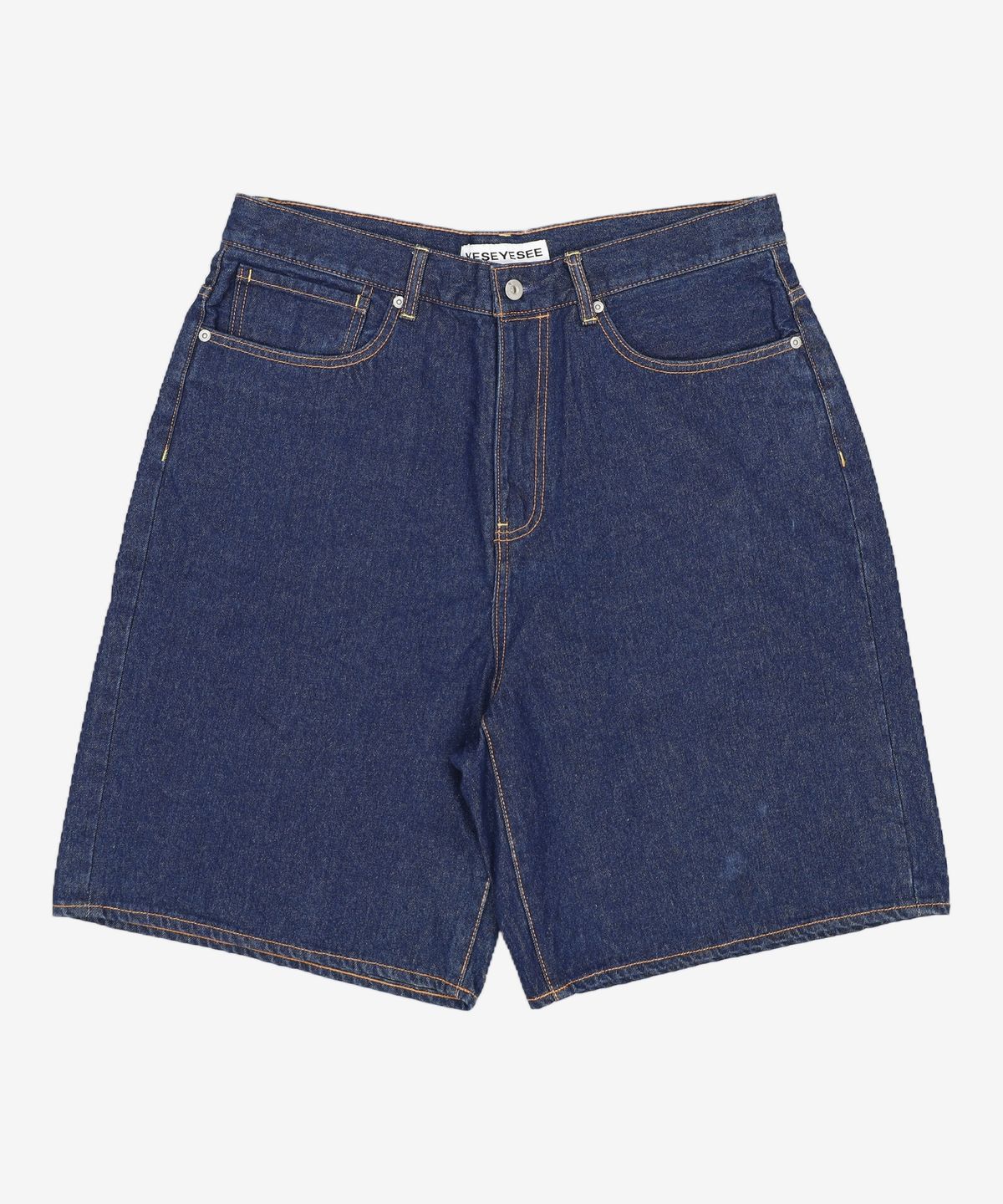 예스아이씨(YESEYESEE) [25SS] Basal 5 Pockets Denim Shorts Bleached Indigo